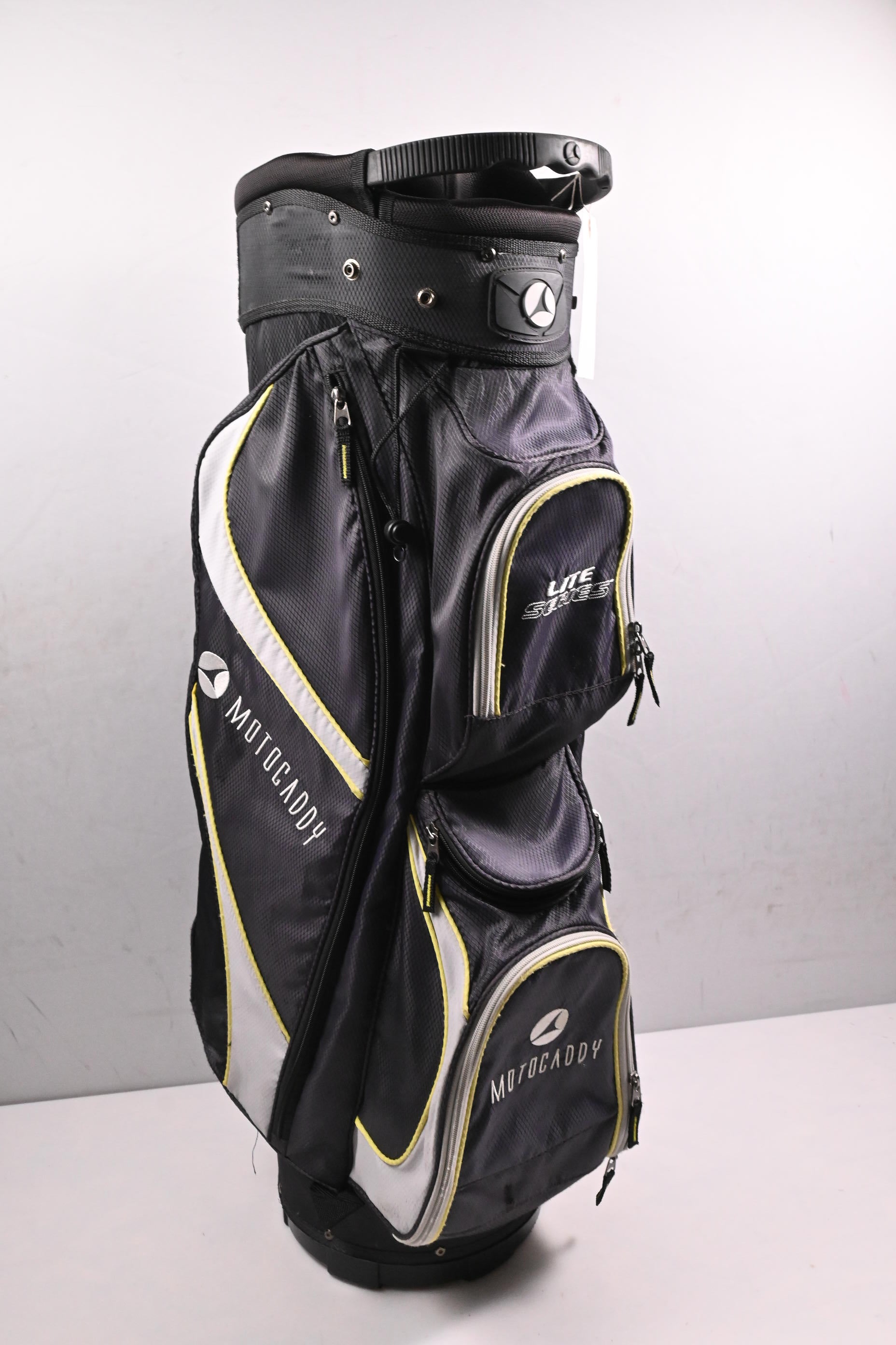 Motocaddy Lite Series Cart Bag / 14-Way Divider / Black, Grey