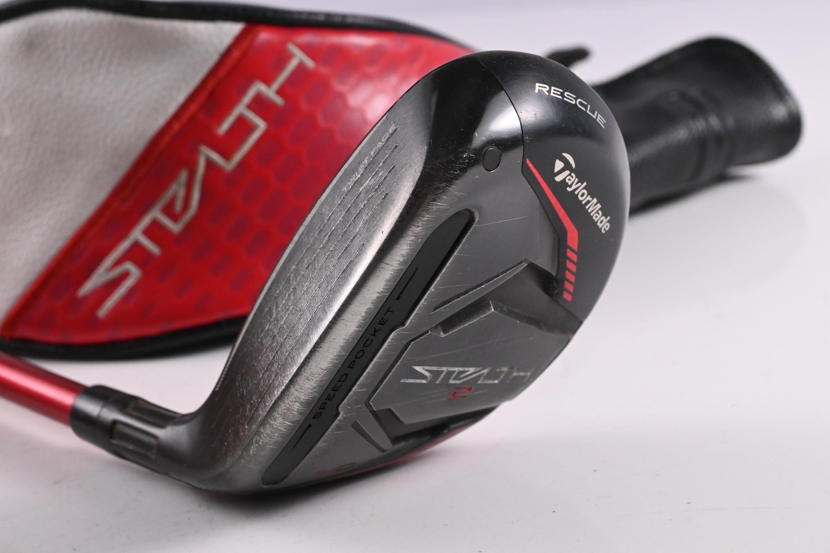 Left Hand Taylormade Stealth 2 HD #4 Hybrid / 23 Degree / Regular Flex Speeder