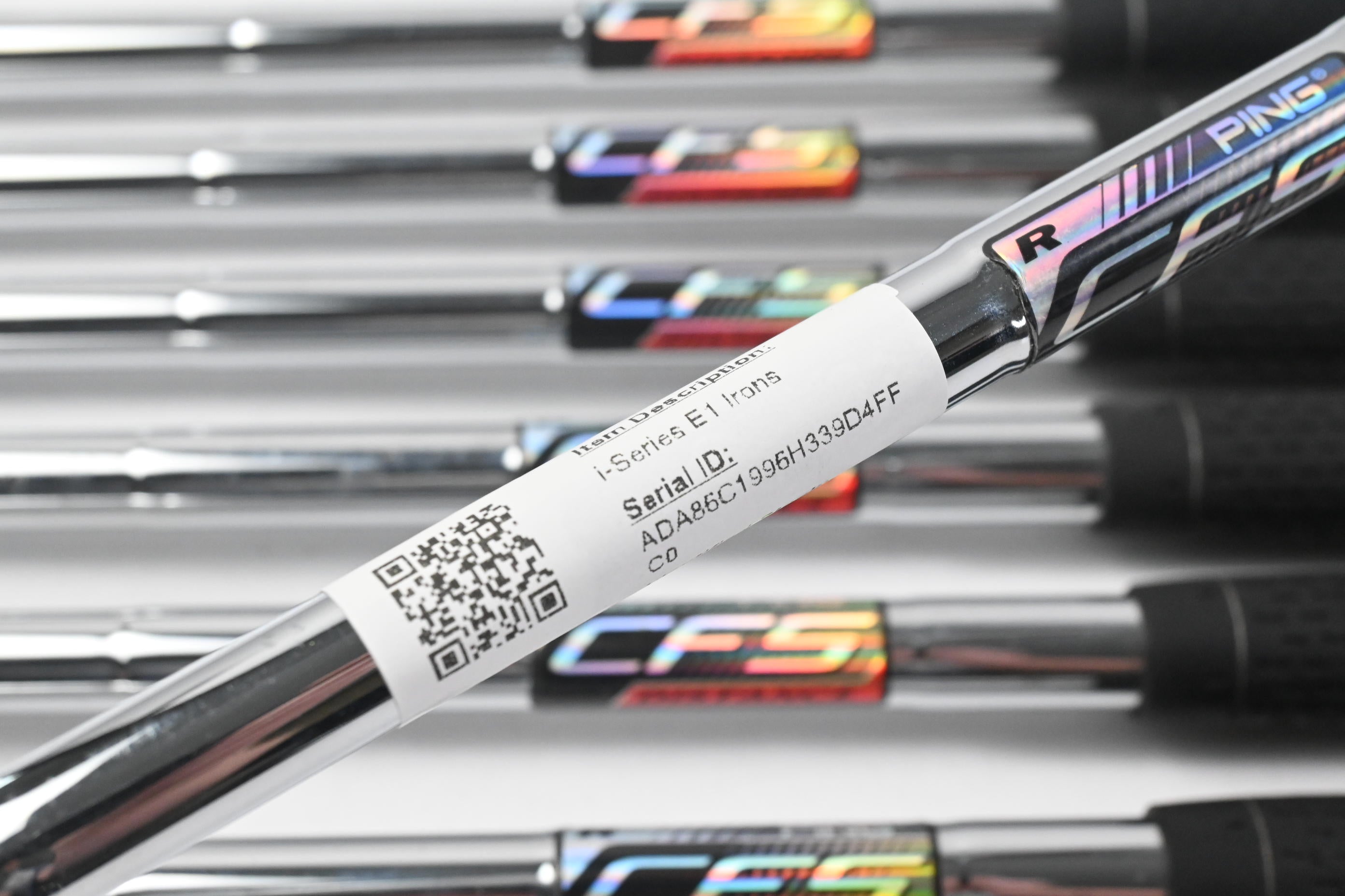 Ping i-Series E1 Irons / 4-PW / Green Dot / Regular Flex Ping CFS Distance Shafts