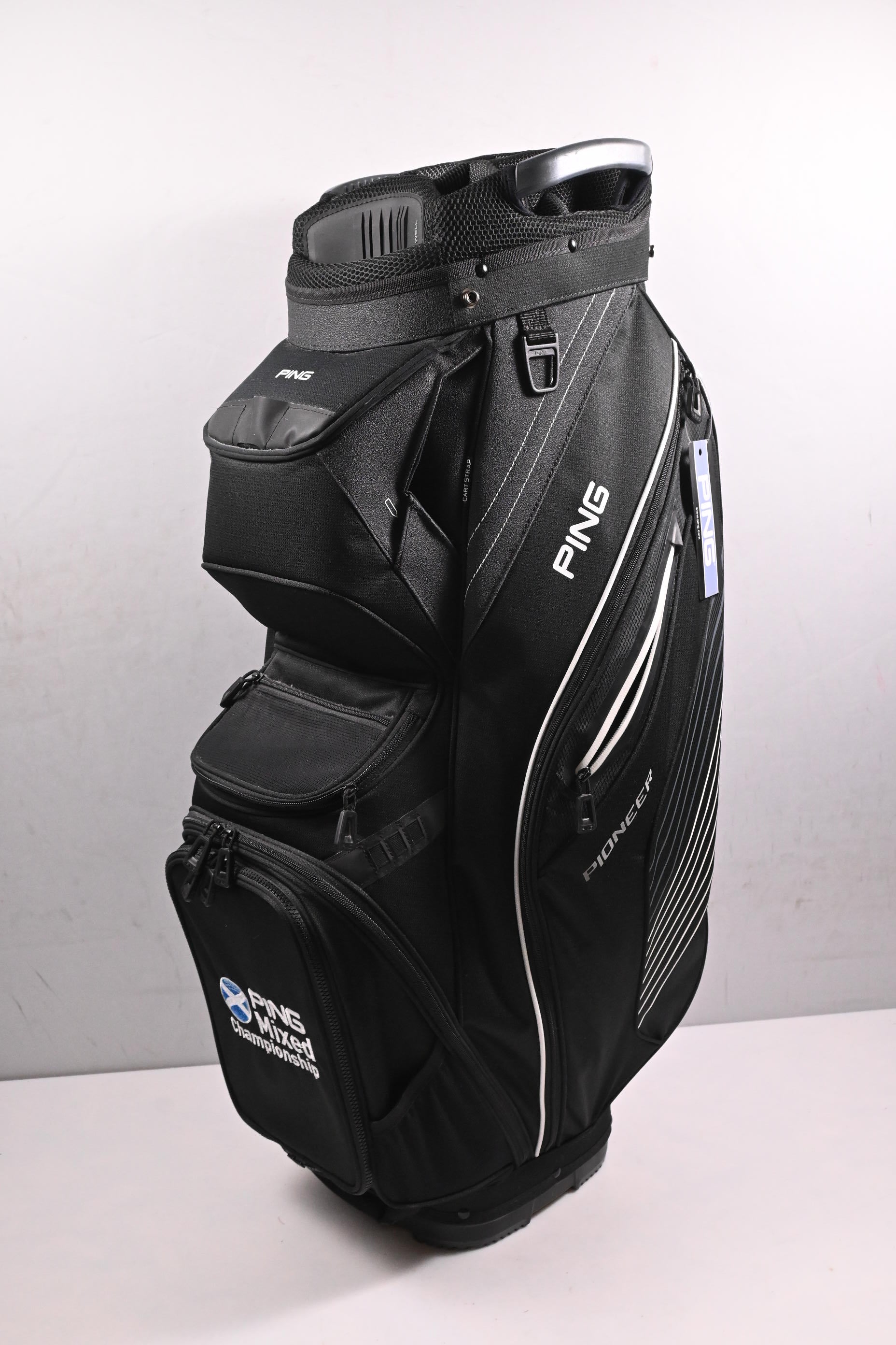 Ping Pioneer Cart Bag / 14-Way Divider / Black, White