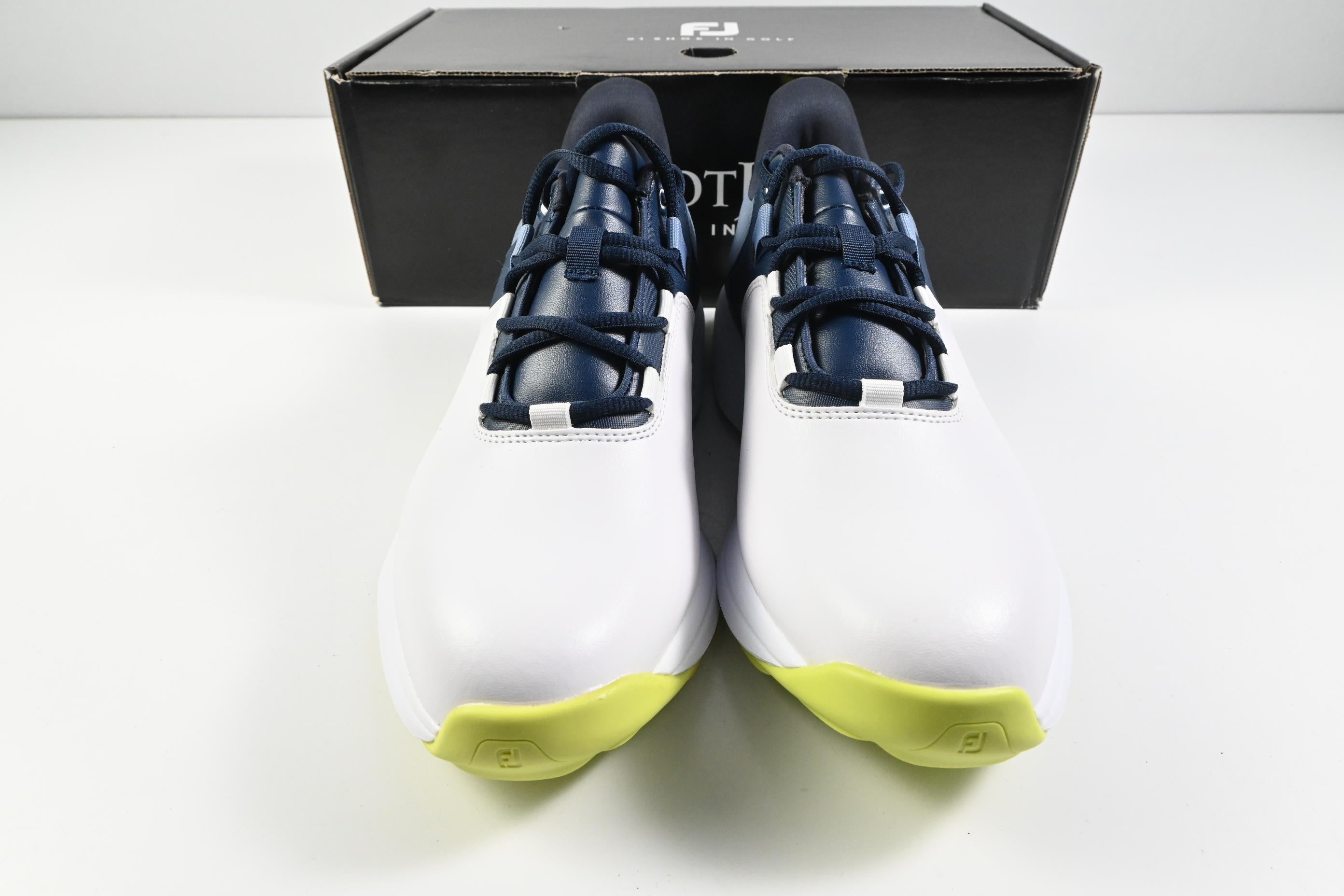 FootJoy ProLite Golf Shoes / Size UK 8.5 / White, Navy