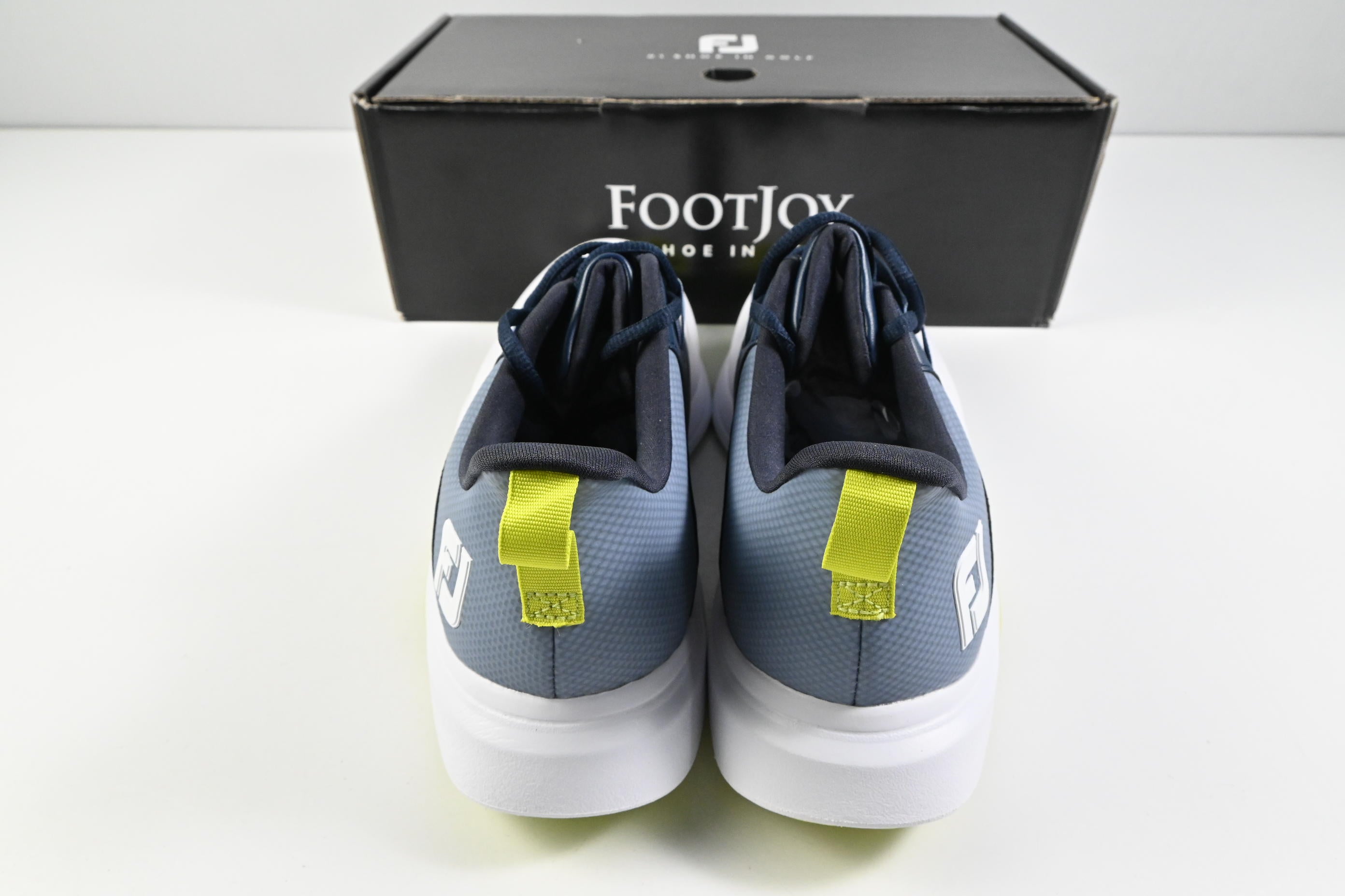 FootJoy ProLite Golf Shoes / Size UK 8.5 / White, Navy