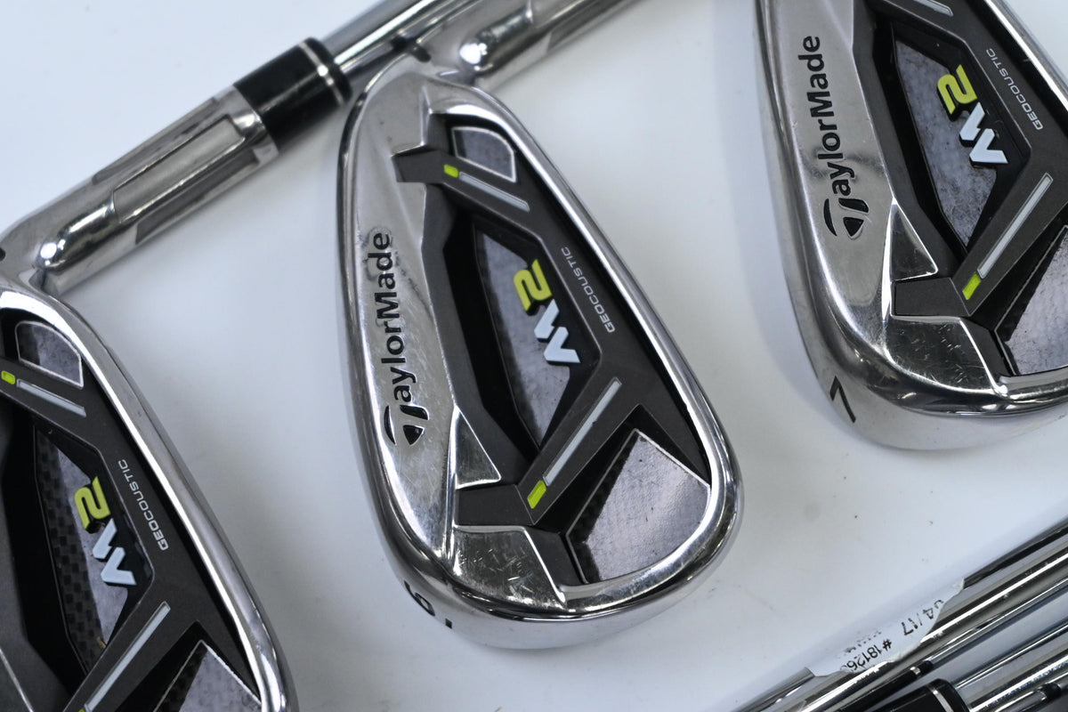 Taylormade M2 2017 Irons / 5-PW+AW / Regular Flex Reax Steel 88 Shafts