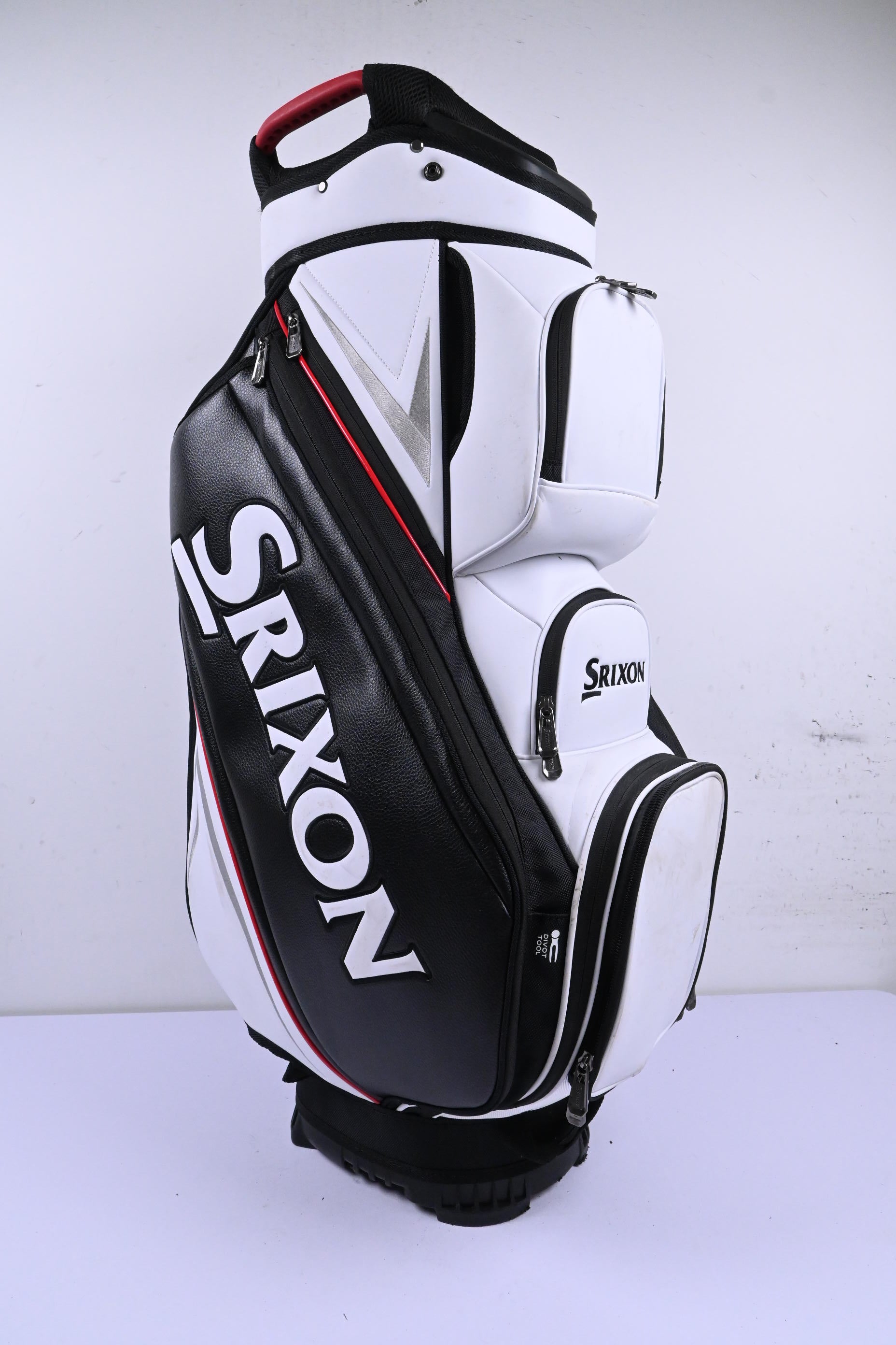 Srixon Cart Bag / 14-Way Divider / Black, White & Red