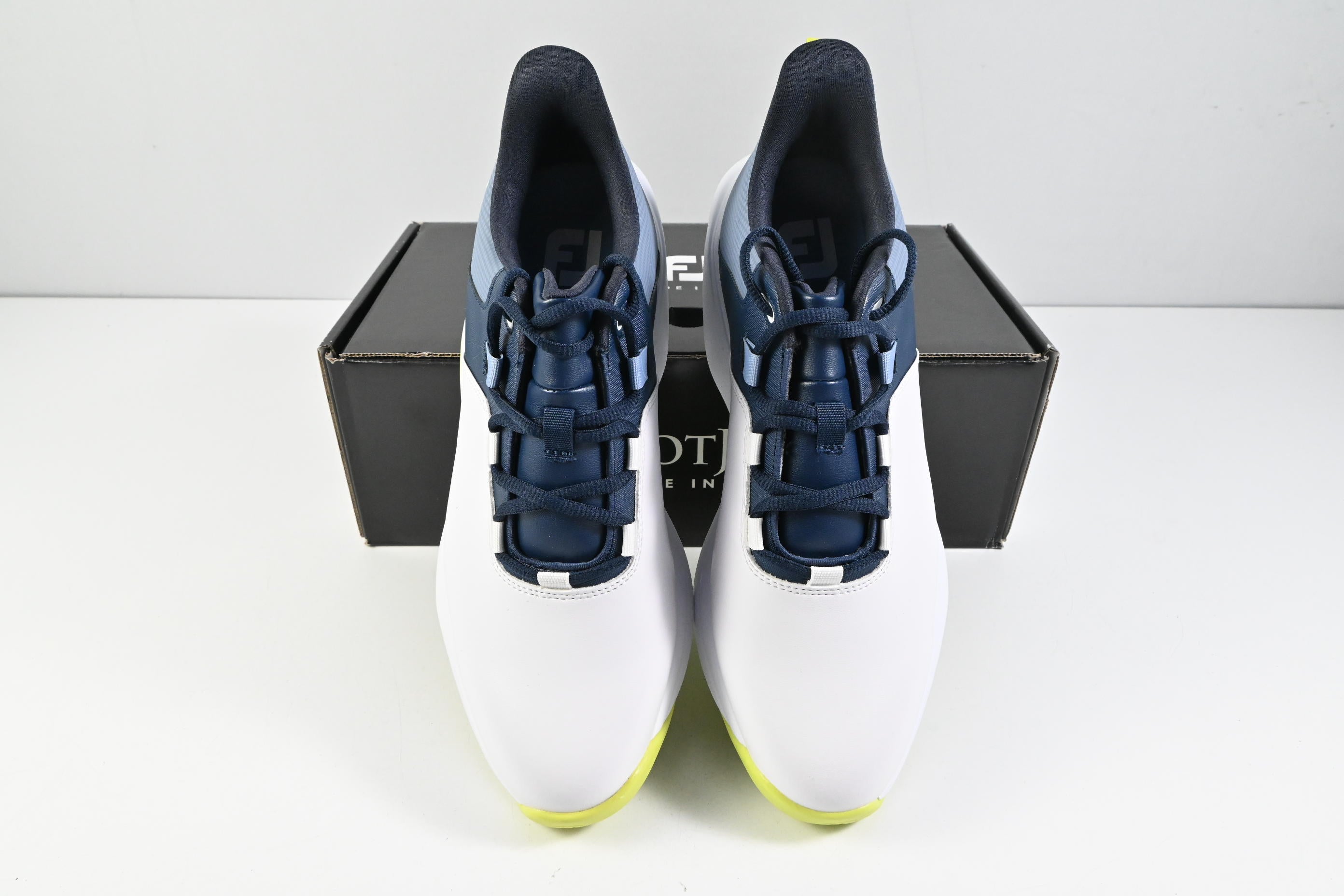 FootJoy ProLite Golf Shoes / Size UK 8.5 / White, Navy