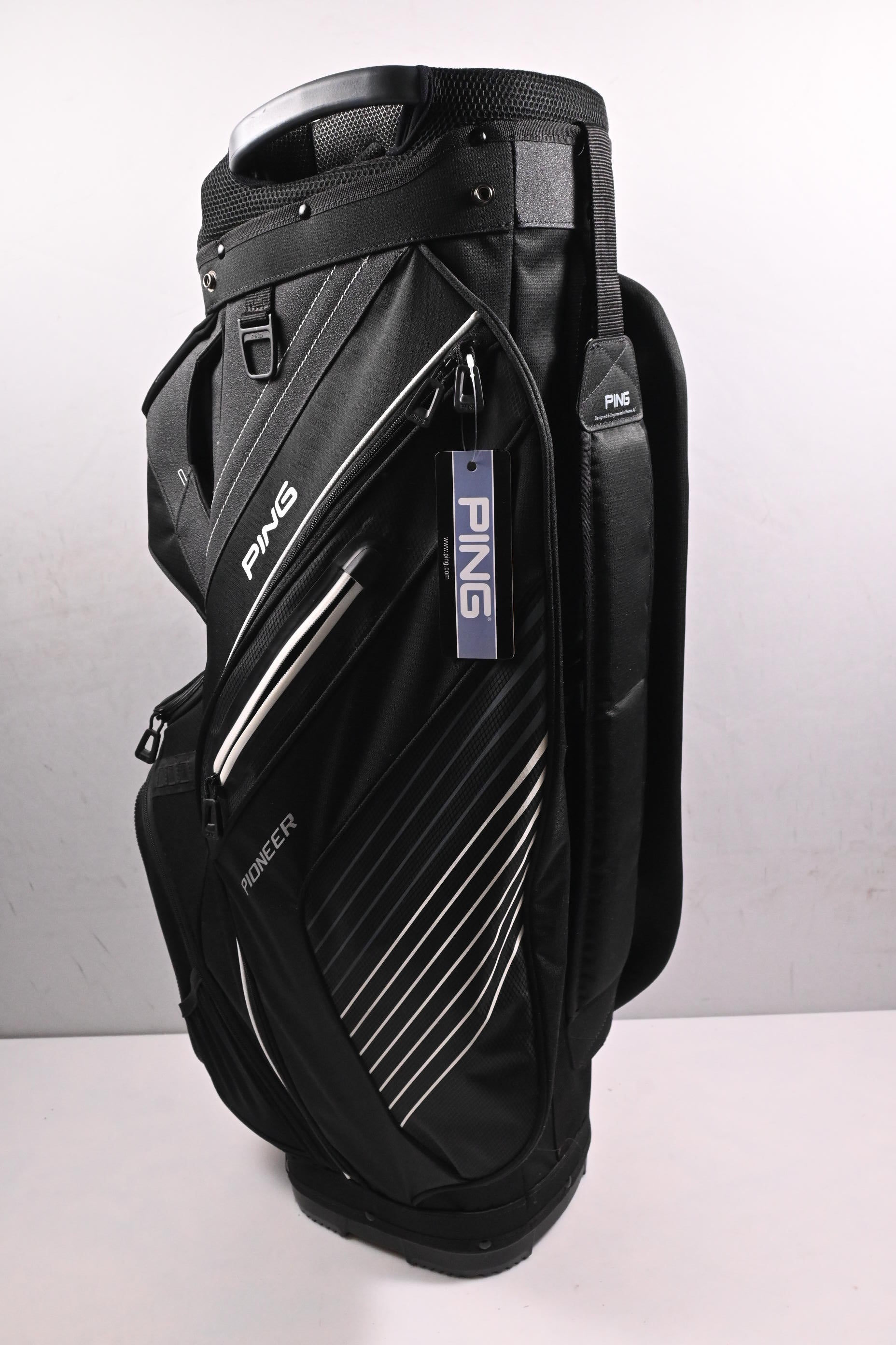 Ping Pioneer Cart Bag / 14-Way Divider / Black, White