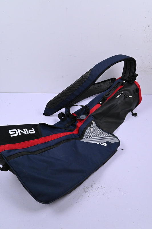 Ping Moonlite Pencil Bag / 2-Way Divider / Navy, Black & Red