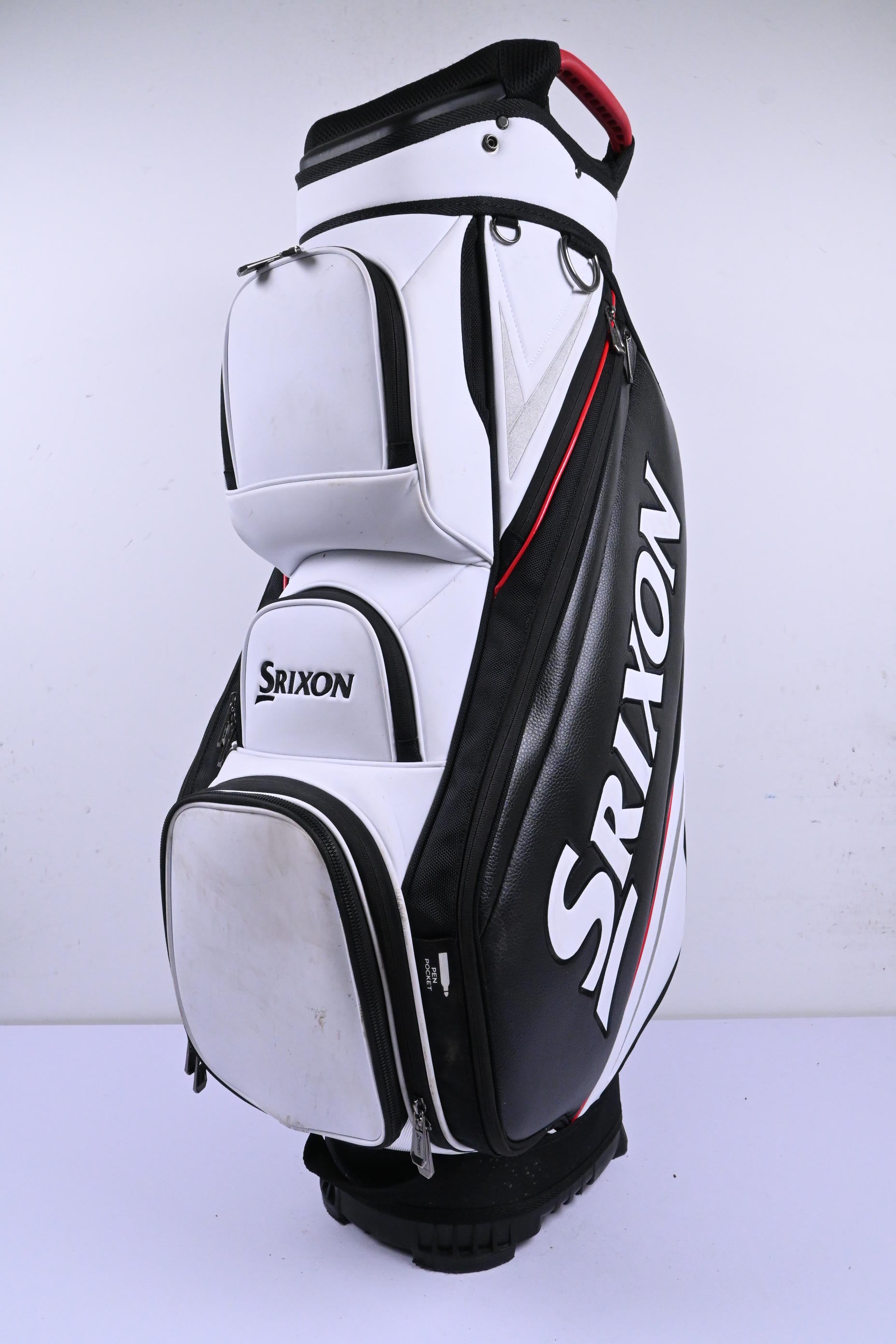Srixon Cart Bag / 14-Way Divider / Black, White & Red
