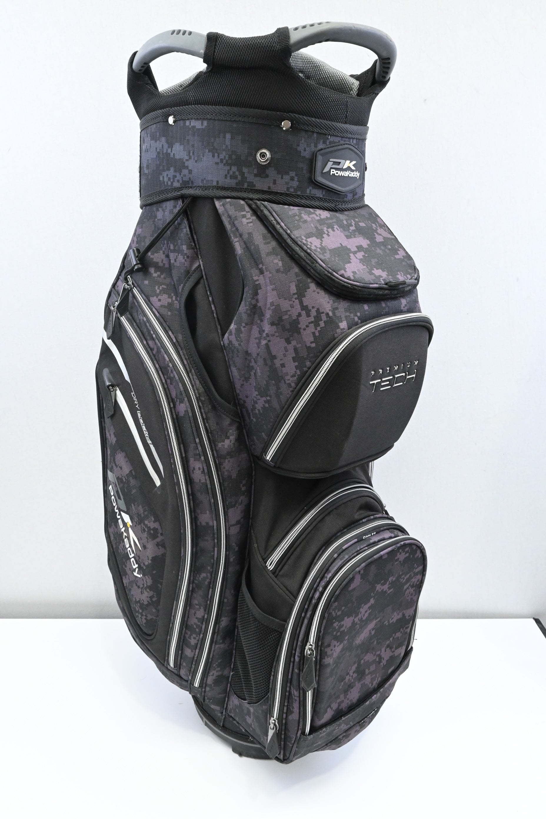 Powakaddy Premium Tech Cart Bag / 14-Way / Black, Grey
