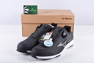 Mizuno Nexlite 008 Boa Spikeless Golf Shoes / Size UK 8.5 / Black