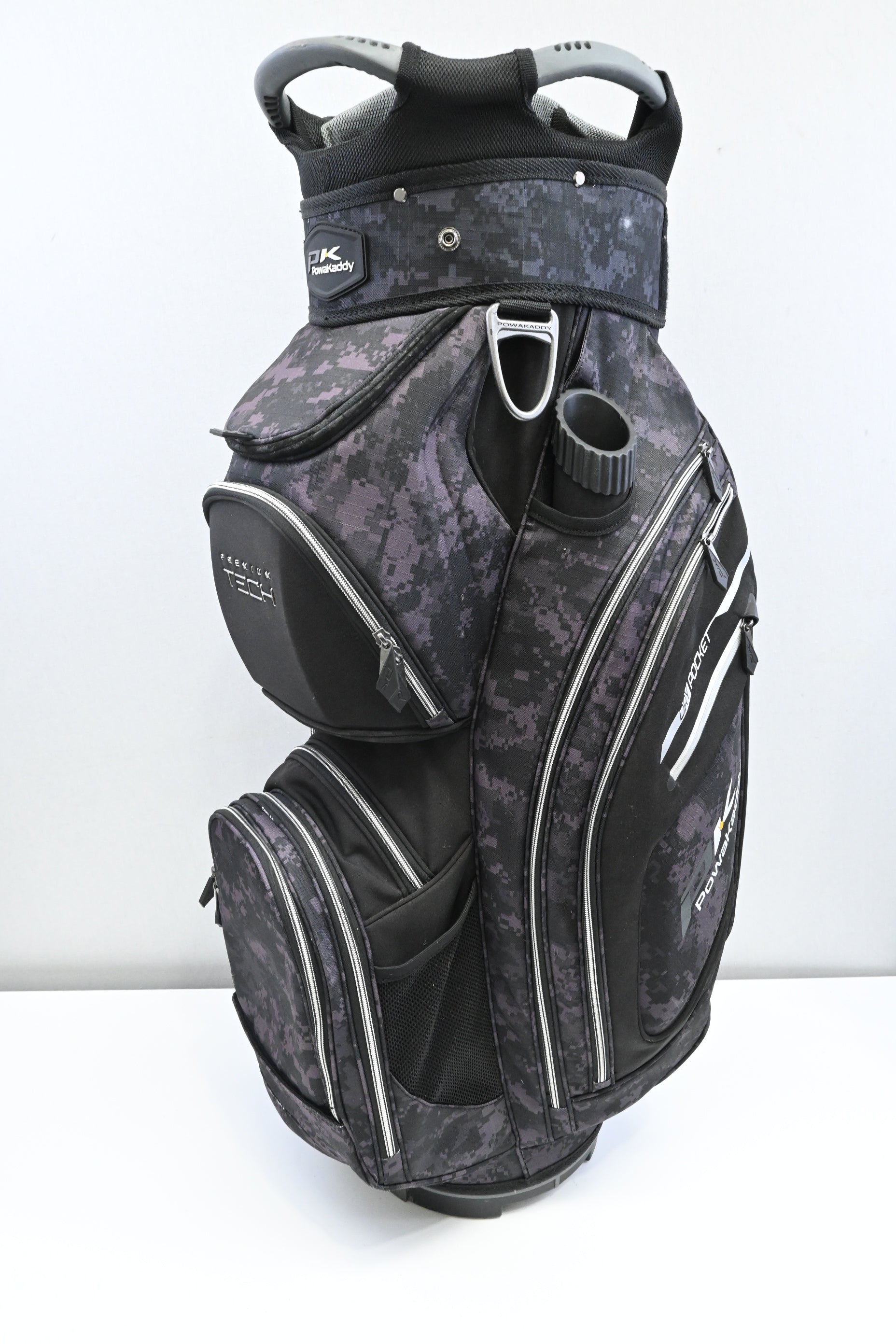 Powakaddy Premium Tech Cart Bag / 14-Way / Black, Grey