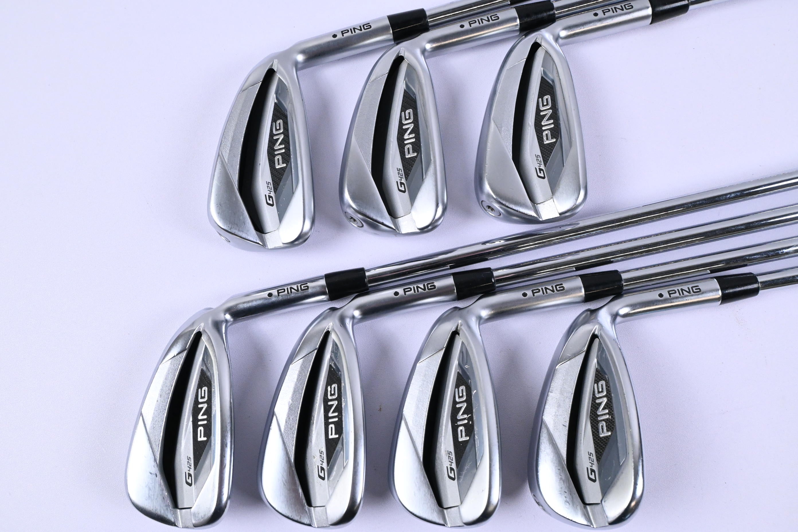 Ping G425 Irons / 5-PW+SW / Black Dot / Regular Flex Ping AWT 2.0 Shafts