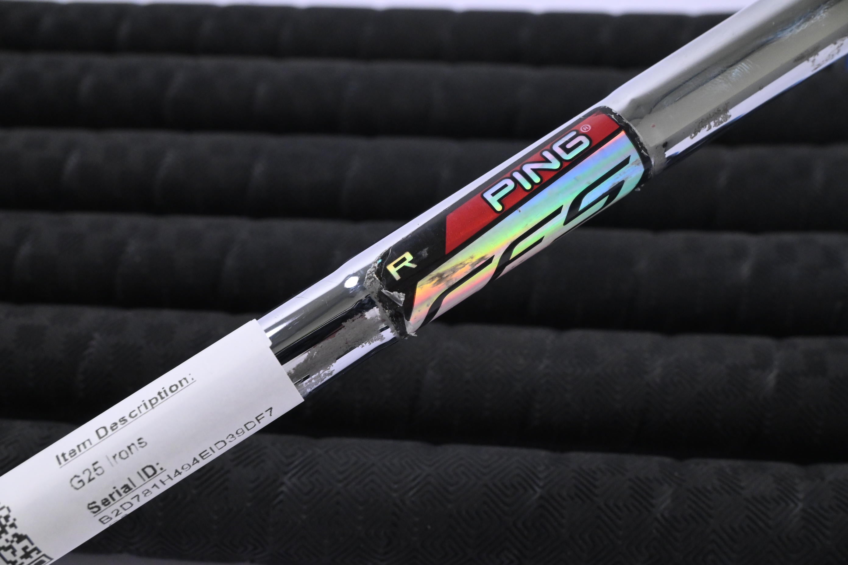 Ping G25 Irons / 5-PW+SW / Black Dot / Regular Flex Ping CFS Shafts