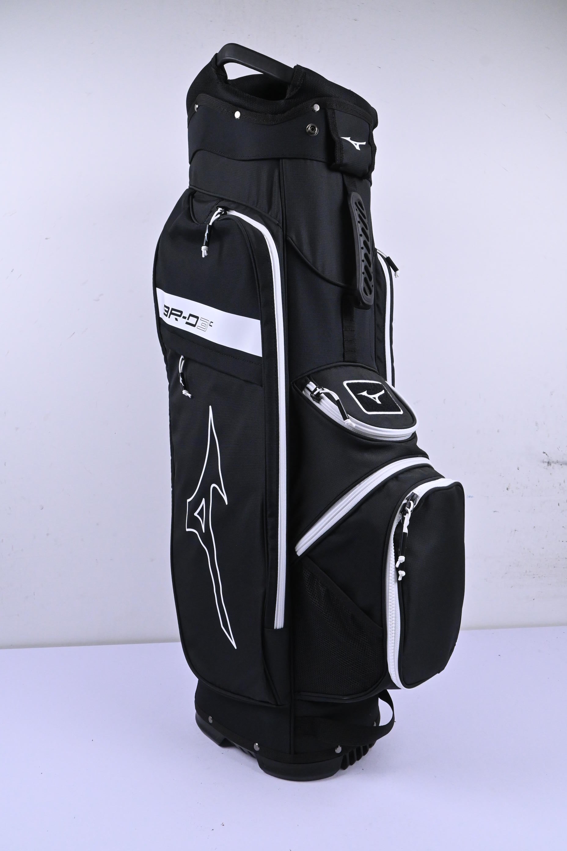 Mizuno BR-D 3C Cart Bag / 7-Way Divider / Black & White