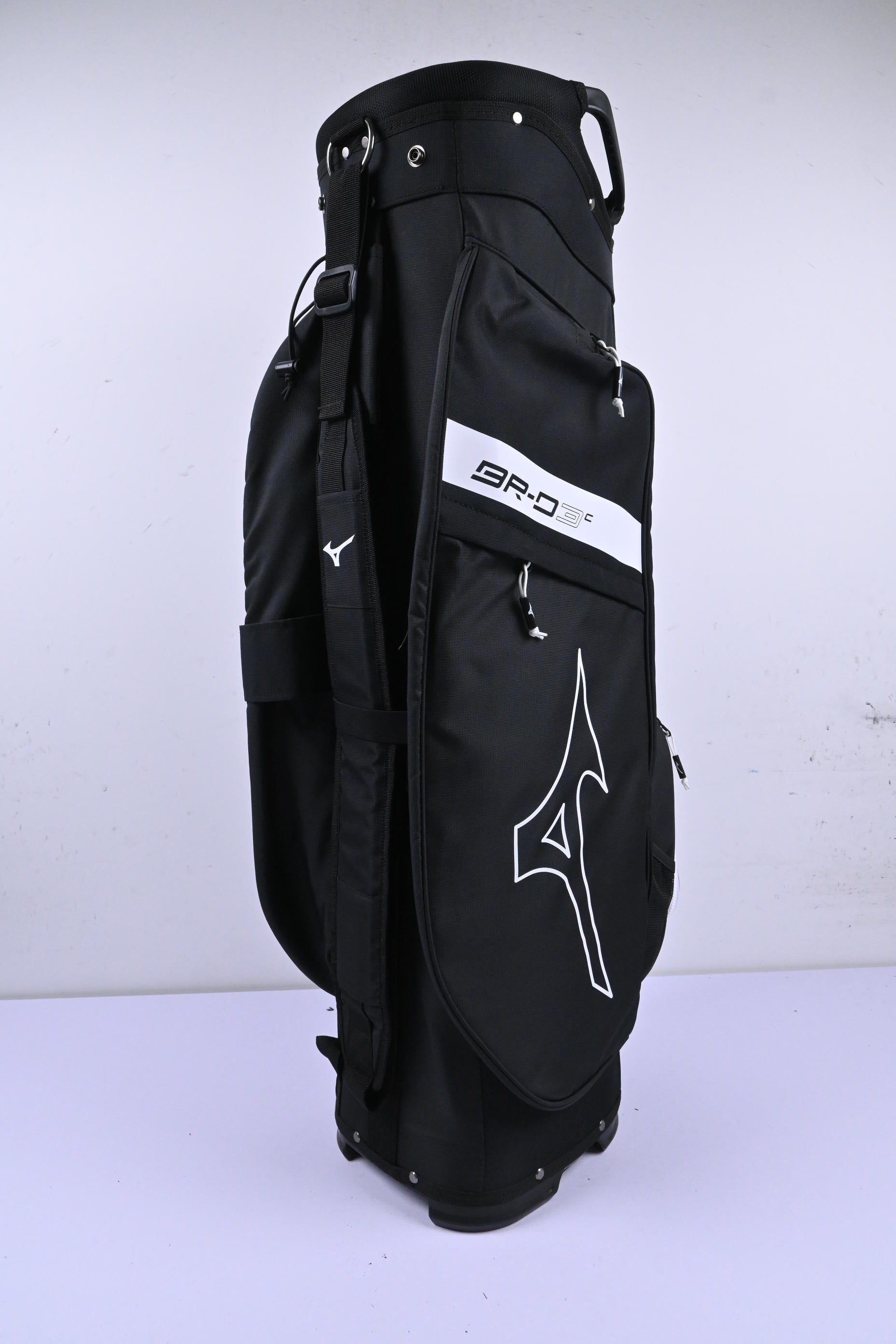 Mizuno BR-D 3C Cart Bag / 7-Way Divider / Black & White