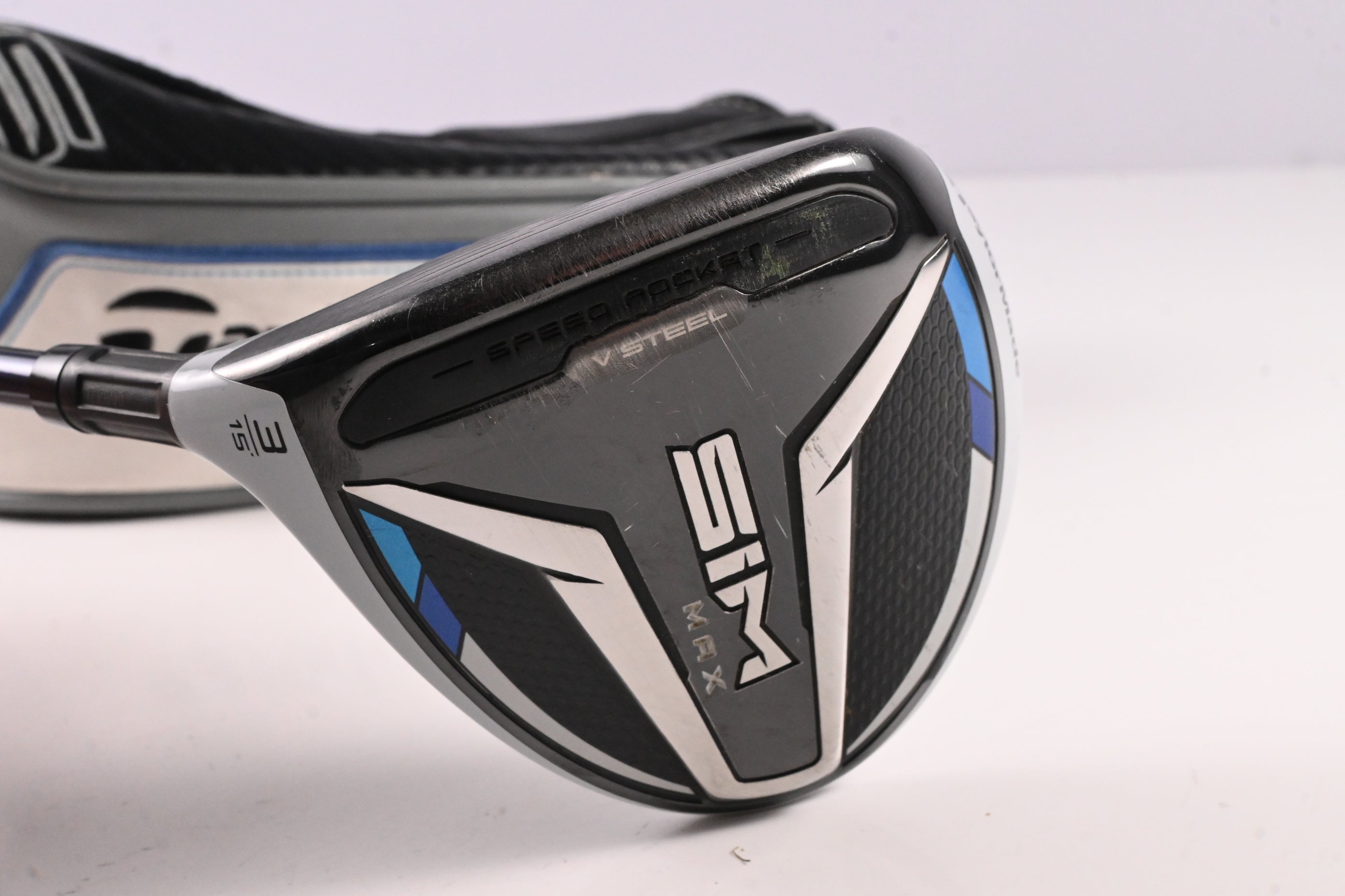 Left Hand Taylormade SIM Max #3 Wood / 15 Degree / Stiff Flex Ventus Blue 6