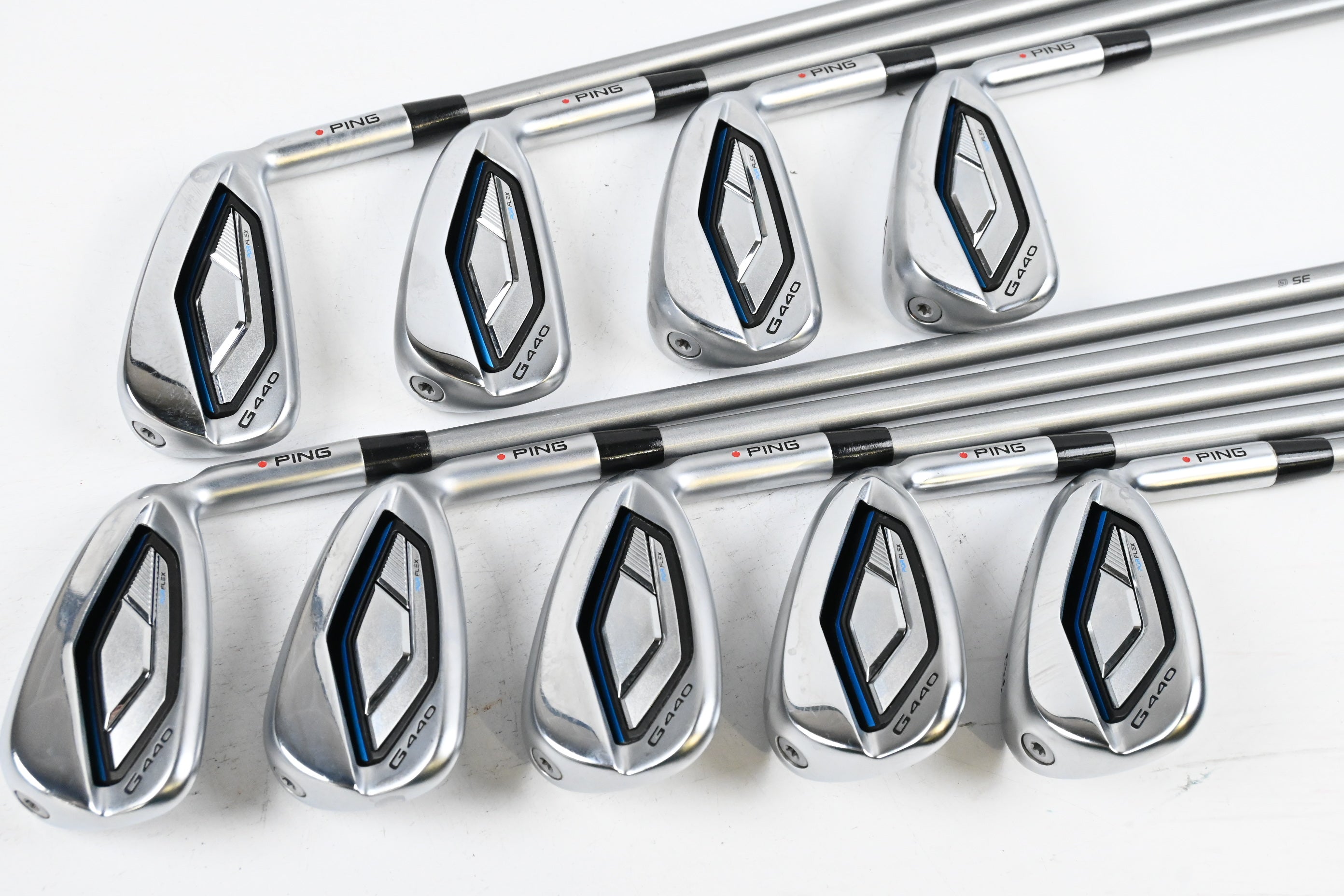 Ping G440 Irons / 4-PW+GW+52° / Red Dot / Senior Flex Fujikura Alta Quick 35