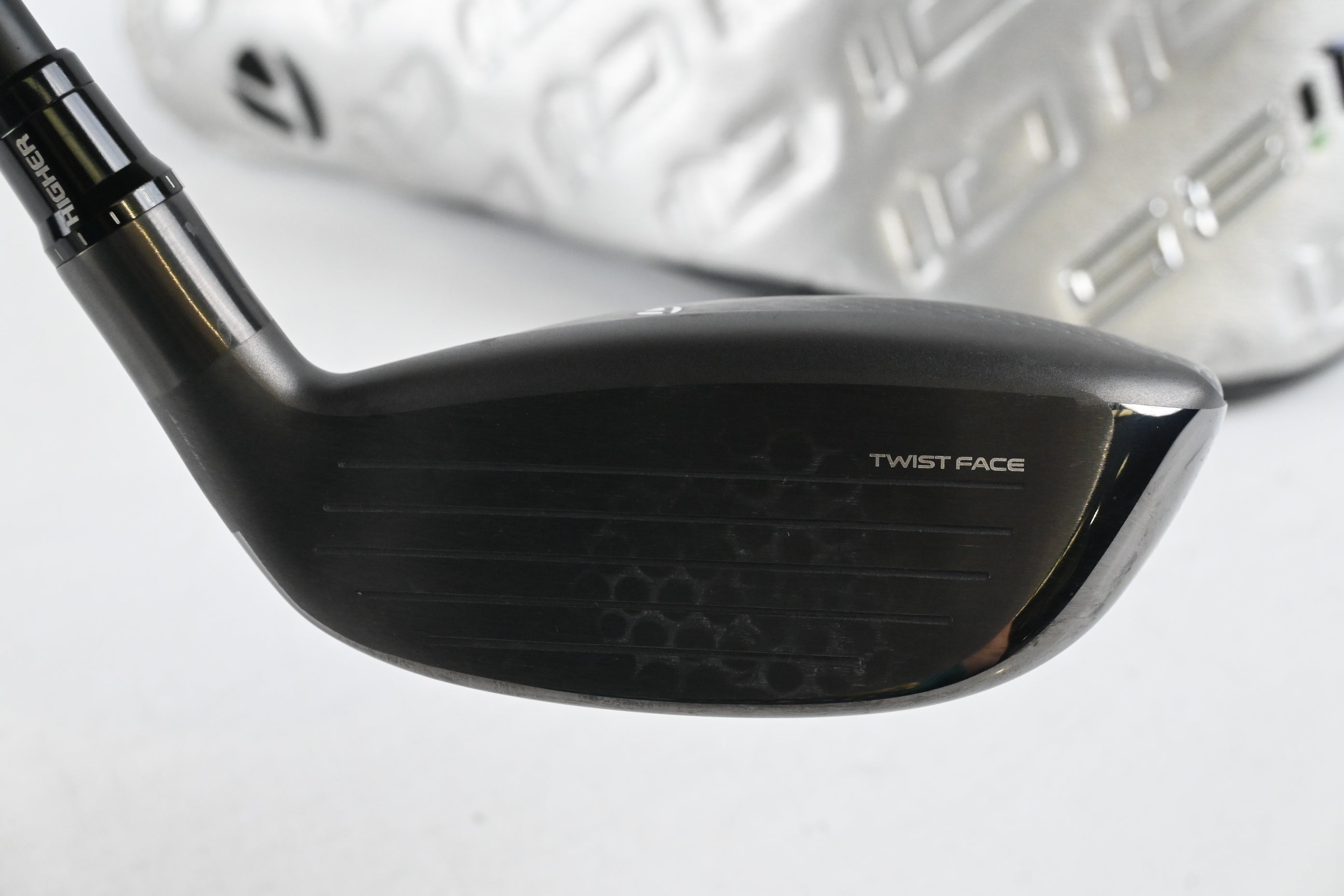 Left Hand Taylormade Qi35 #4 Hybrid / 22 Degree / Stiff Flex Fujikura Ventus 7