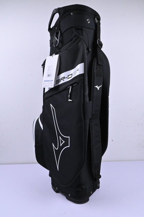 Mizuno BR-D 3C Cart Bag / 7-Way Divider / Black & White