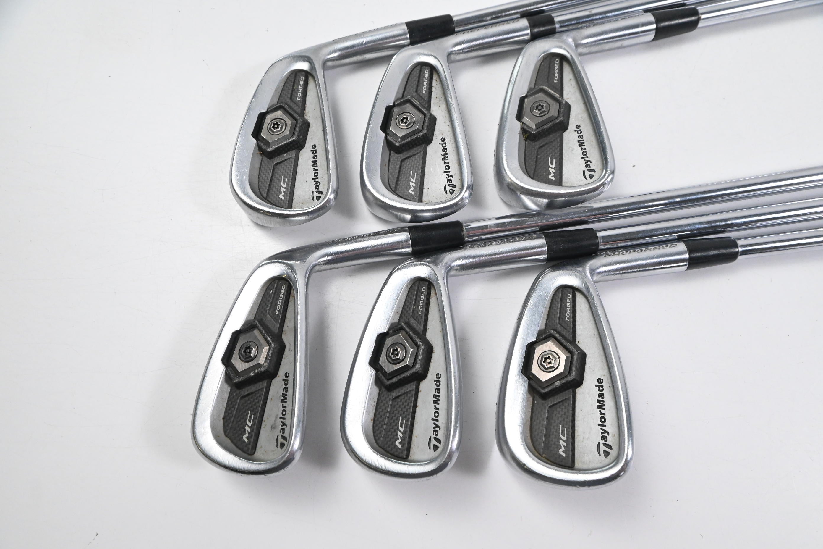 Taylormade Tour Preferred MC 2011 Irons / 4-9i / Regular Flex Steel Shafts
