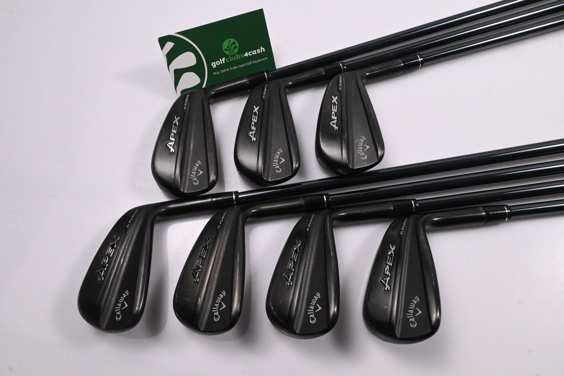 Callaway Apex Ti Fusion Irons / 5-PW+AW / Regular Flex UST Recoil Dart HDC 70