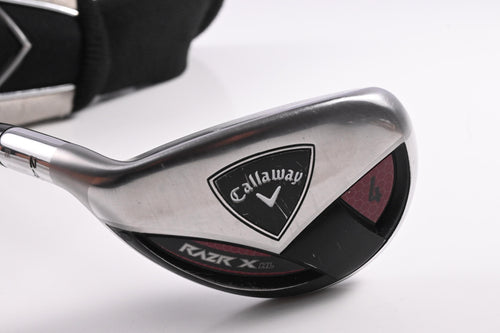 Left Hand Callaway RAZR X HL #4 Hybrid / 24 Degree / Senior Flex Callaway Shaft