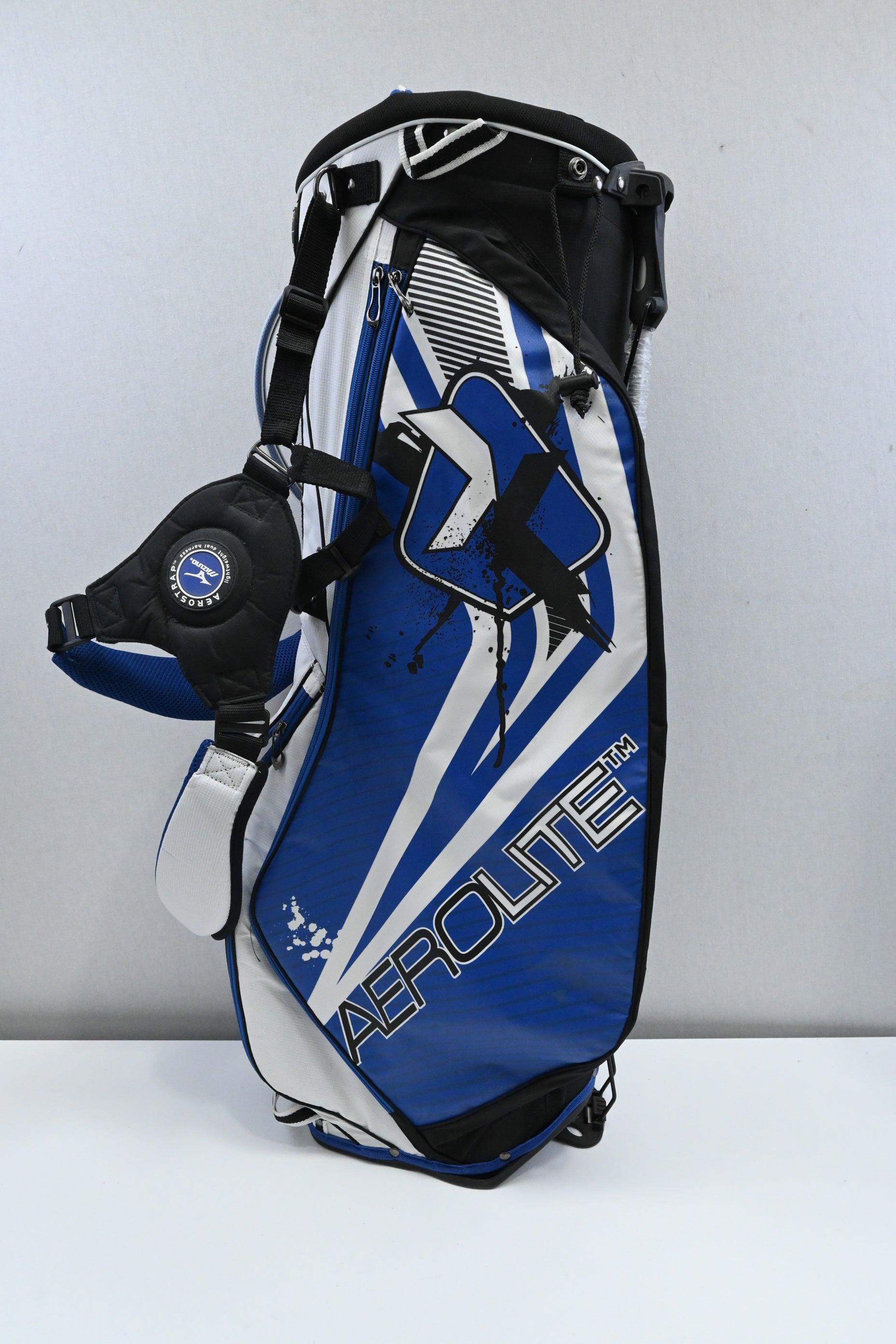 Mizuno Aerolite Stand Bag / 7-Way / Blue, White