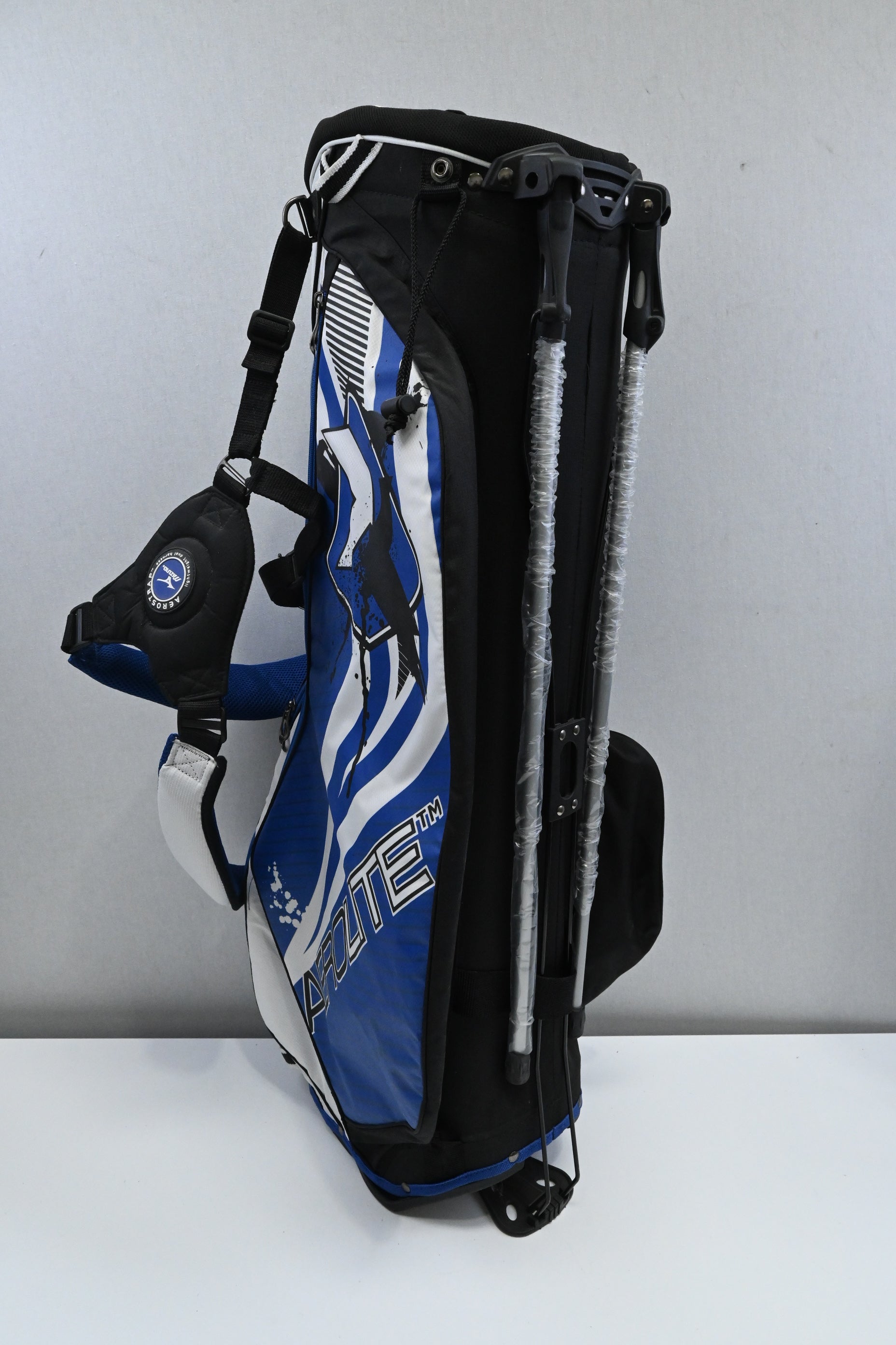 Mizuno Aerolite Stand Bag / 7-Way / Blue, White
