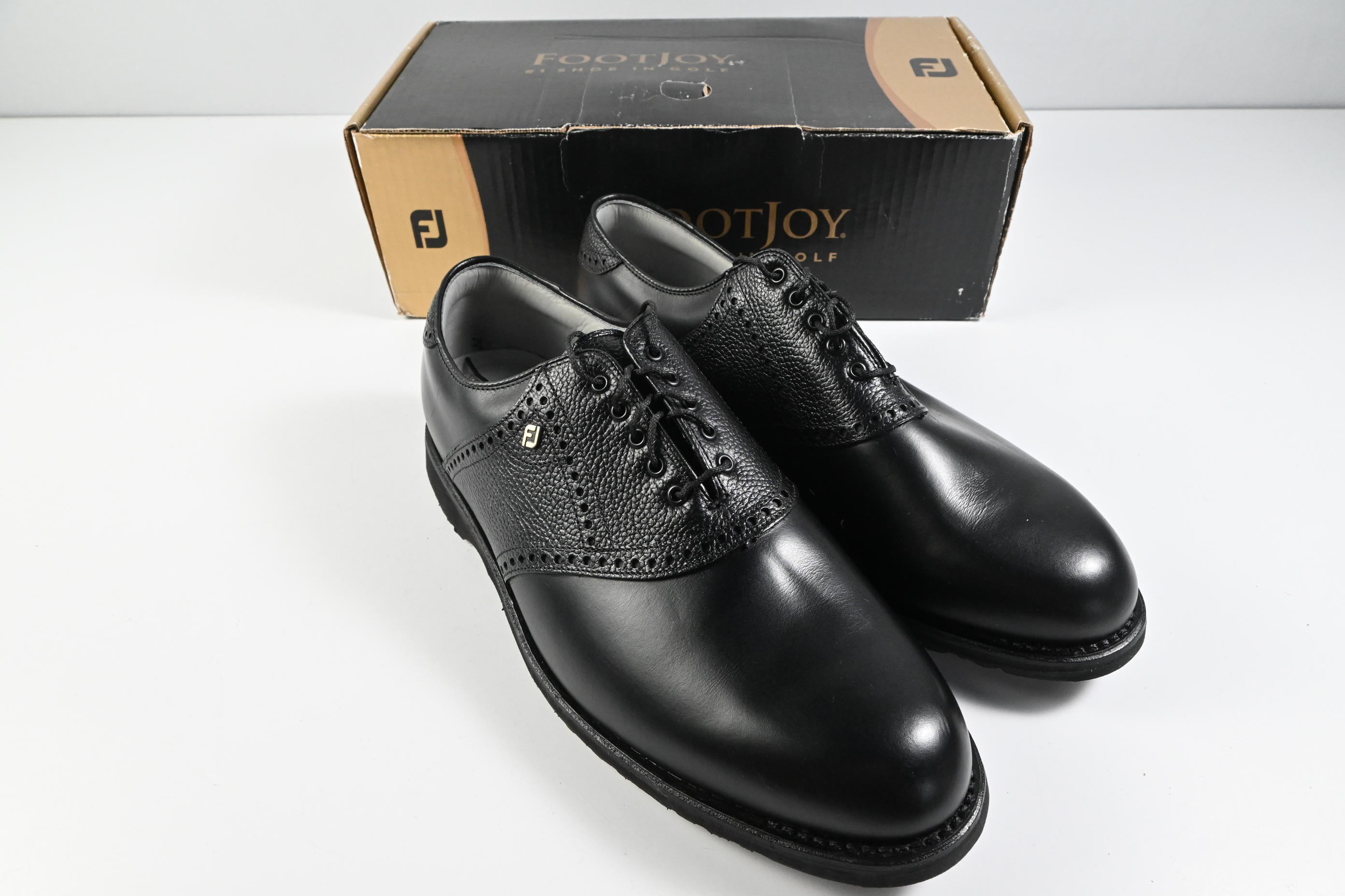 FootJoy Spikeless Classics Dry Premiere Golf Shoes / Size UK 10.5 / Black