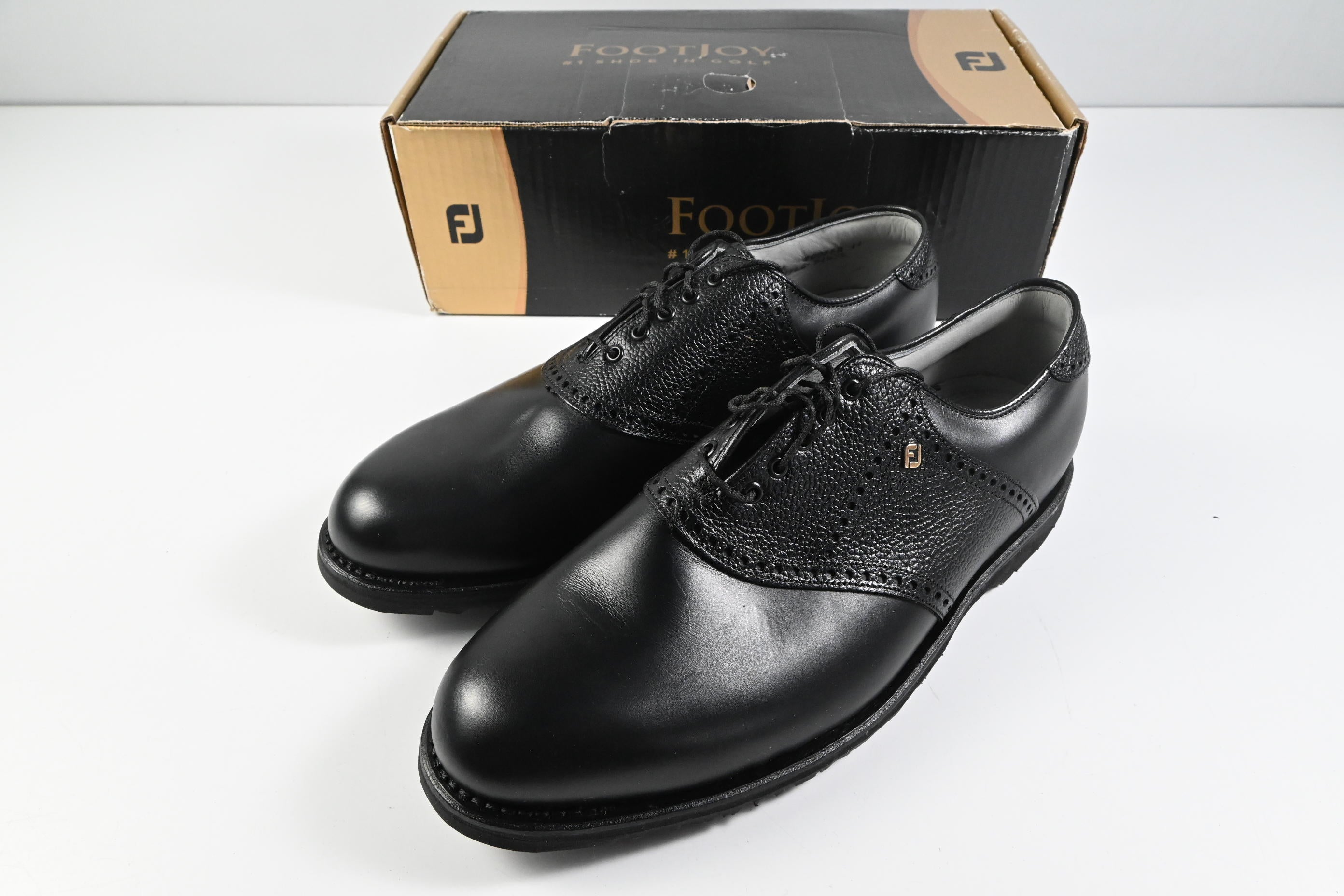 FootJoy Spikeless Classics Dry Premiere Golf Shoes / Size UK 10.5 / Black