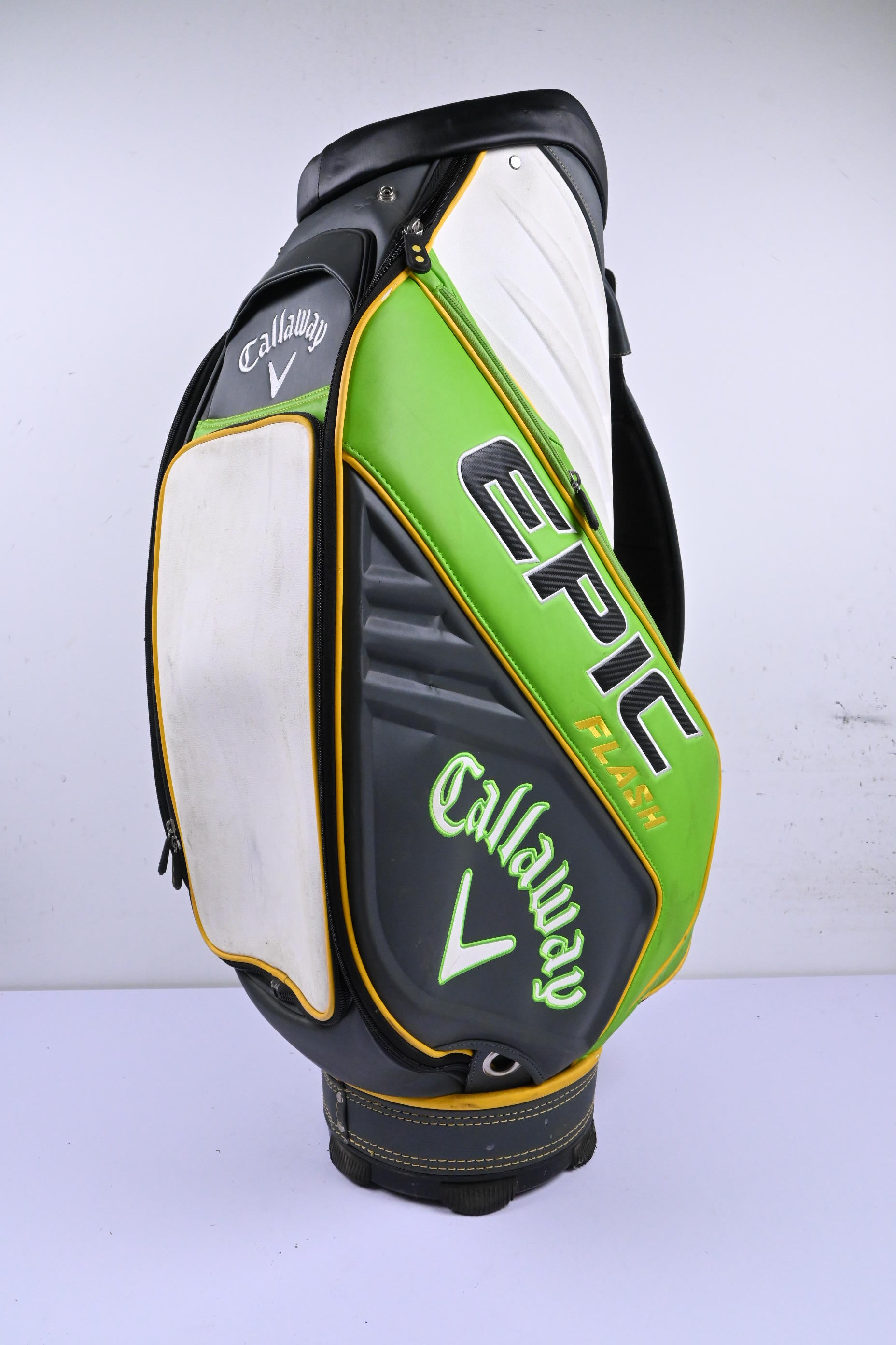 Callaway Epic Flash Tour Bag / 6-Way Divider / Green, White & Grey