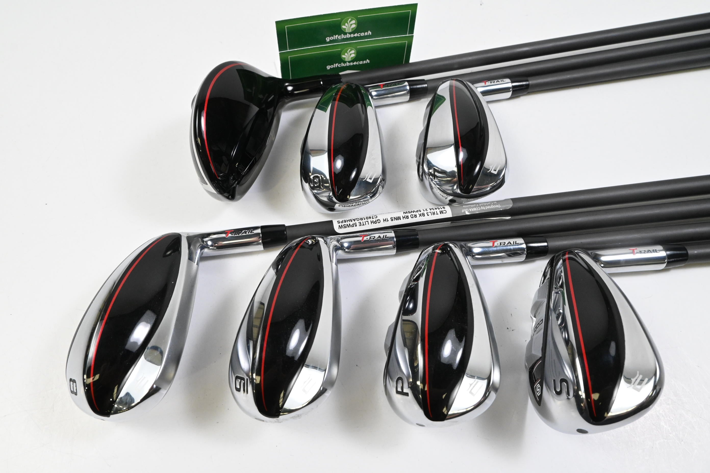 Cobra T-Rail 2023 Irons / 5H+6-PW+SW / Senior Flex Cobra Ultralite 45 Shafts