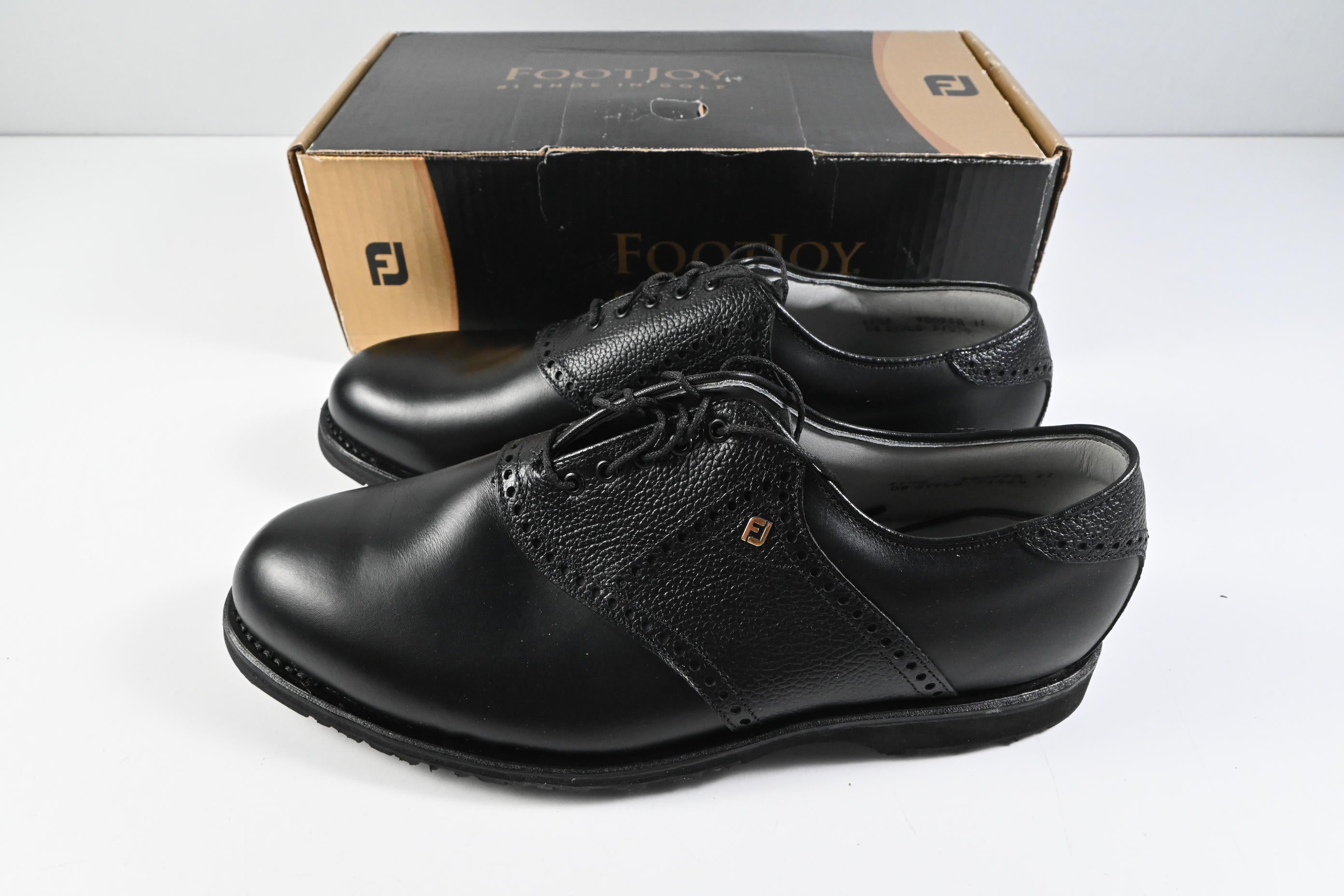 FootJoy Spikeless Classics Dry Premiere Golf Shoes / Size UK 10.5 / Black