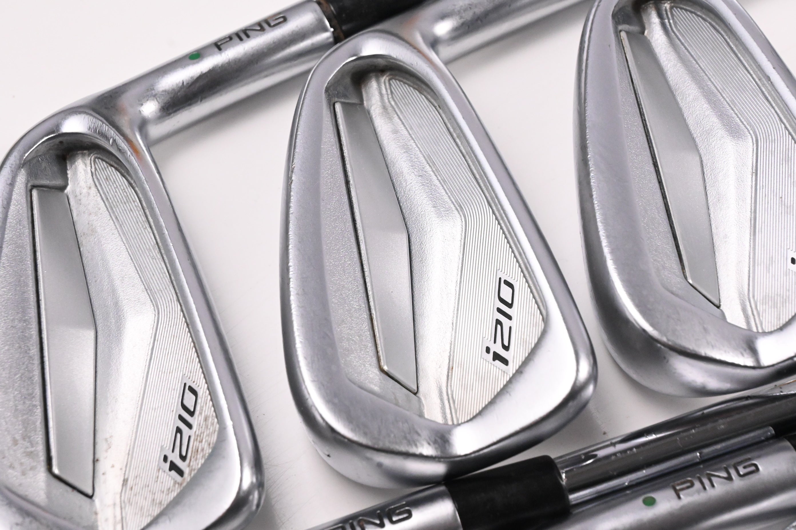 Ping i210 Irons / 4-PW / Green Dot / Stiff Flex Project X Steel Shafts
