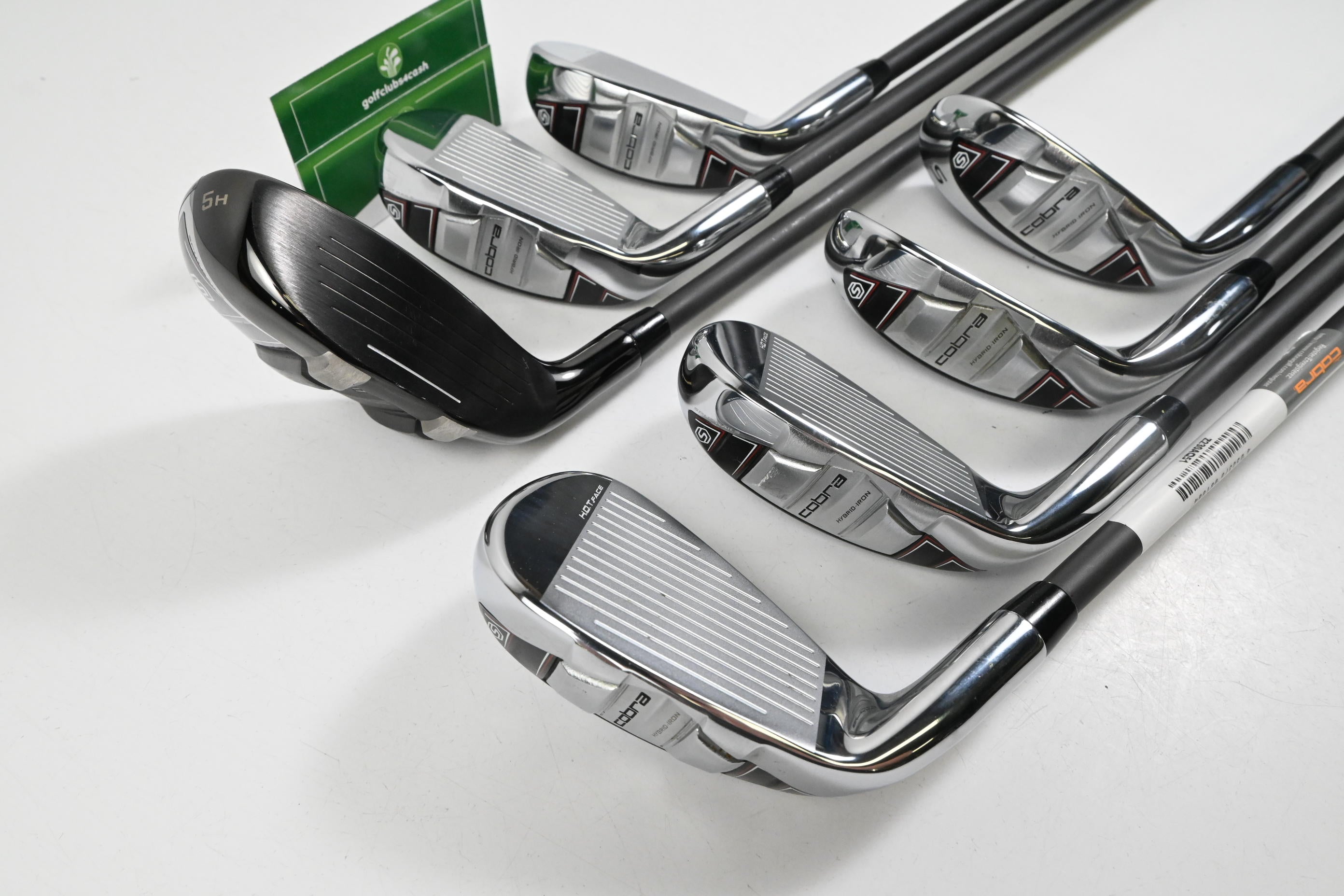 Cobra T-Rail 2023 Irons / 5H+6-PW+SW / Senior Flex Cobra Ultralite 45 Shafts