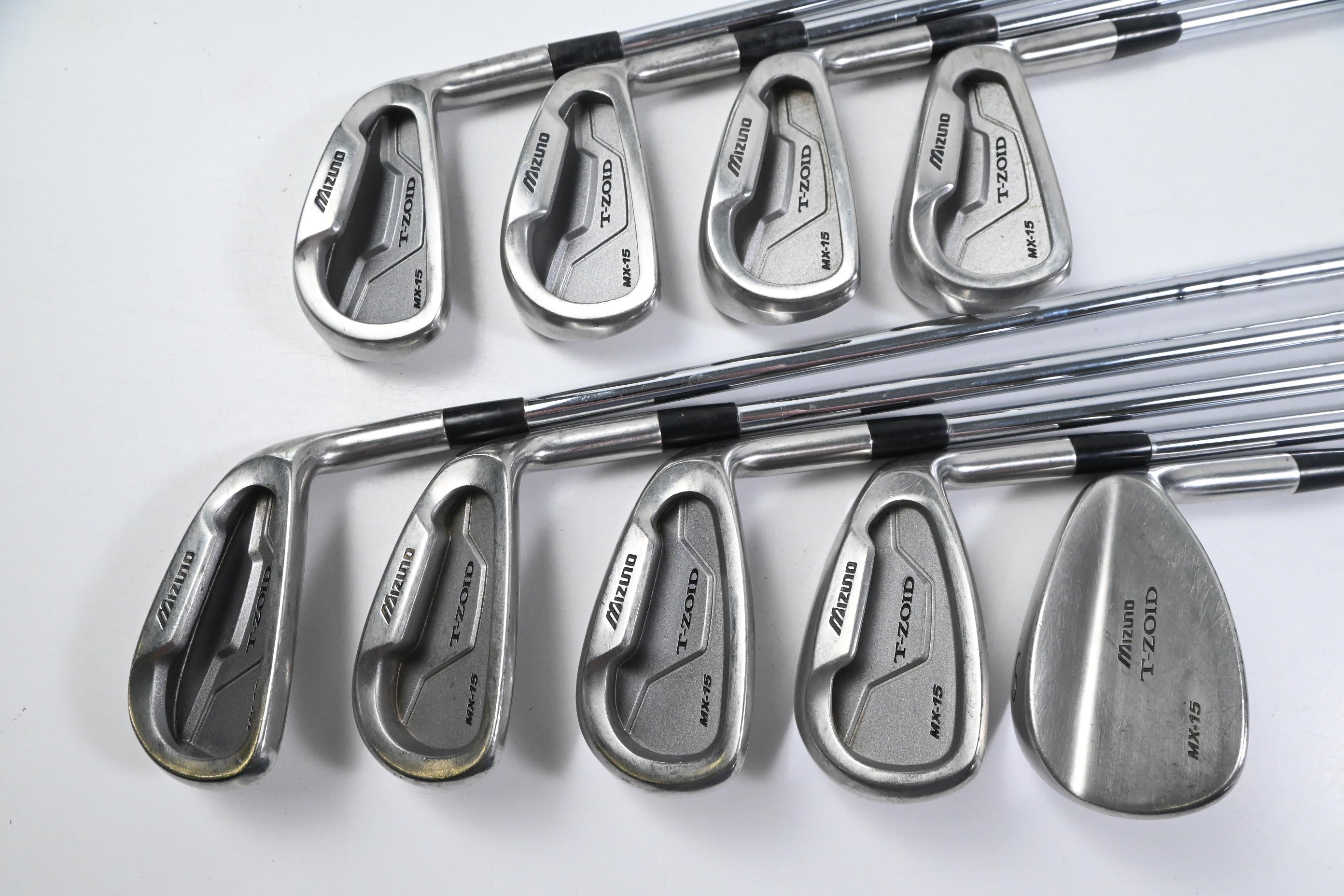 Mizuno MX-15 Irons / 3-PW+SW / Regular Flex Steel Shafts