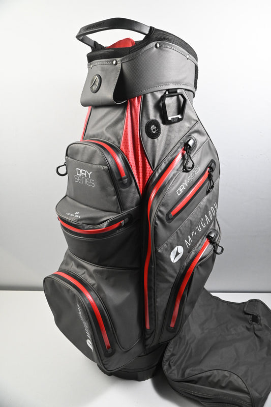 Motocaddy Dry Series Cart Bag / 14-Way Divider / Grey, Red