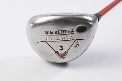 Callaway Big Bertha Fusion #3 Wood / 15 Degree / Regular Flex Aldila NVS 55