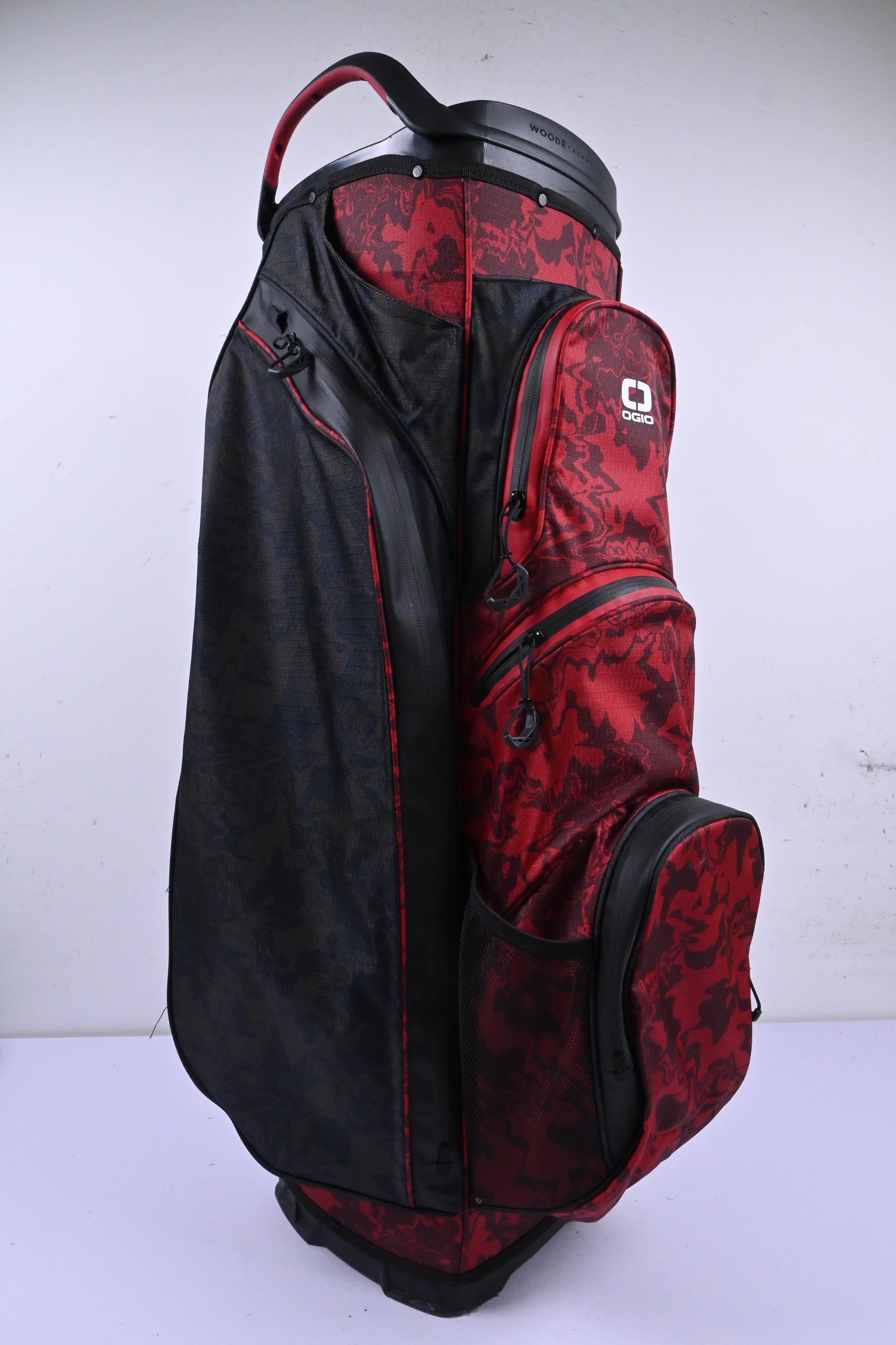 Ogio Cart Bag / 15-Way Divider / Red Camo & Black