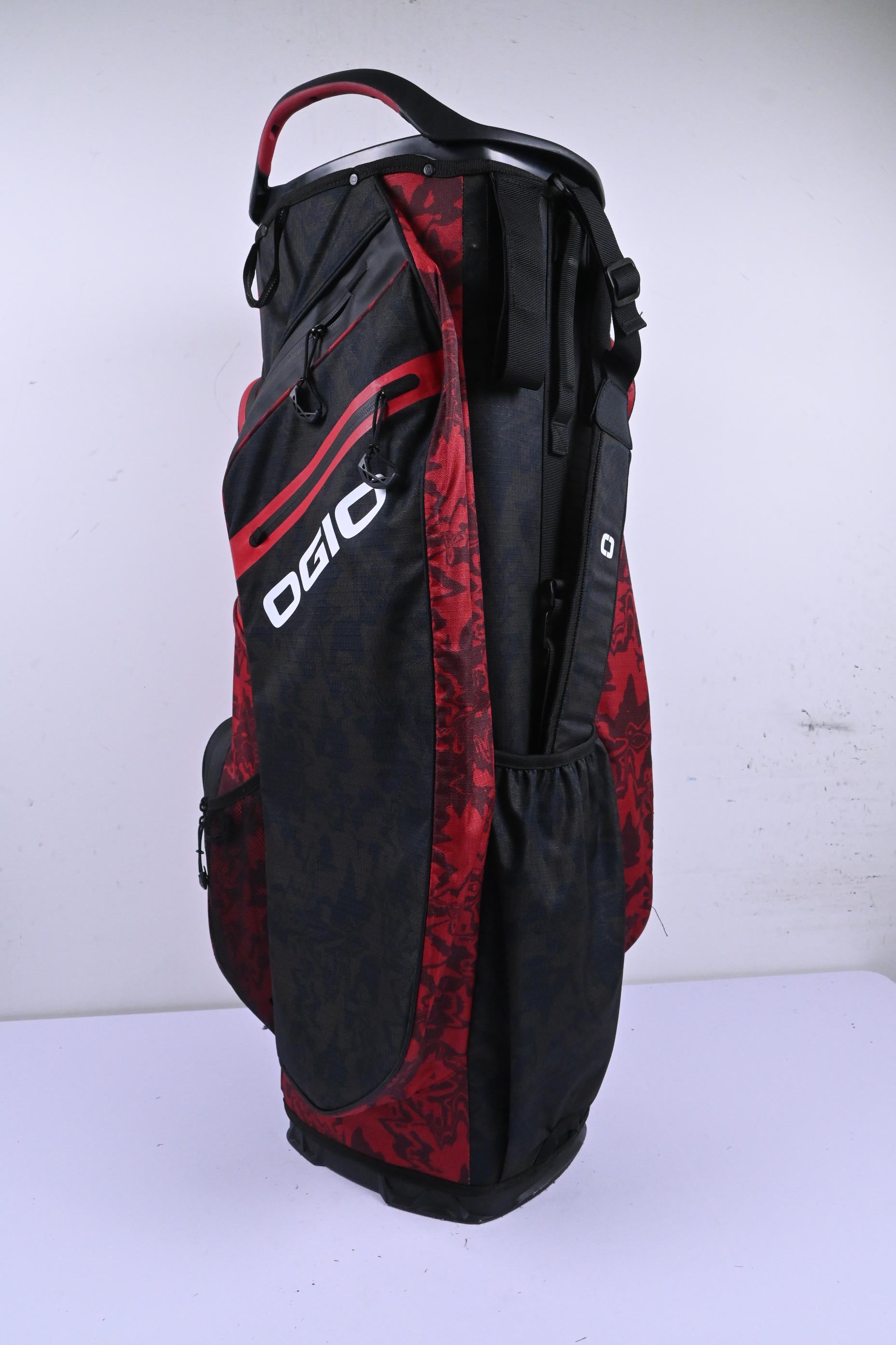 Ogio Cart Bag / 15-Way Divider / Red Camo & Black
