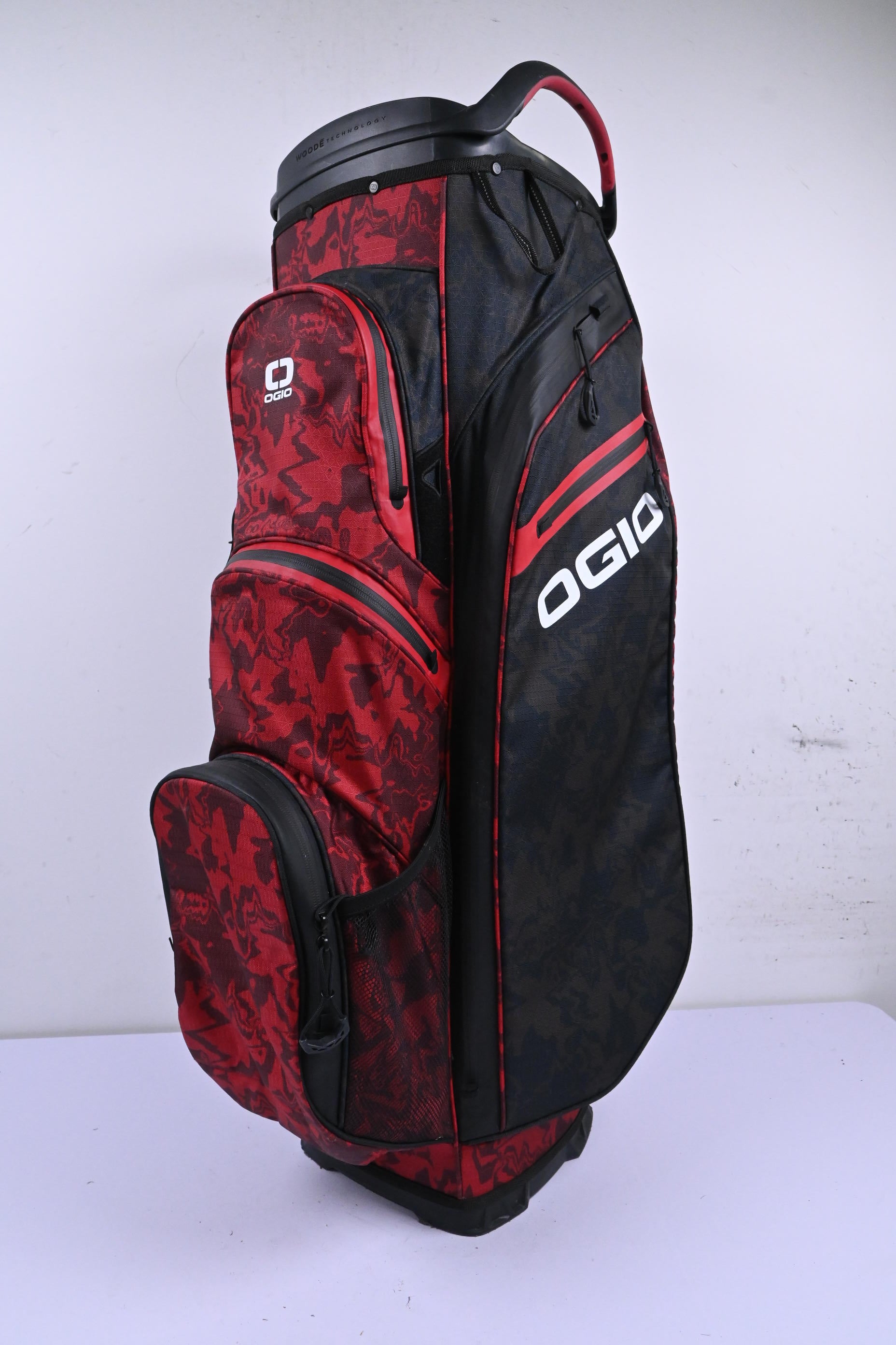 Ogio Cart Bag / 15-Way Divider / Red Camo & Black