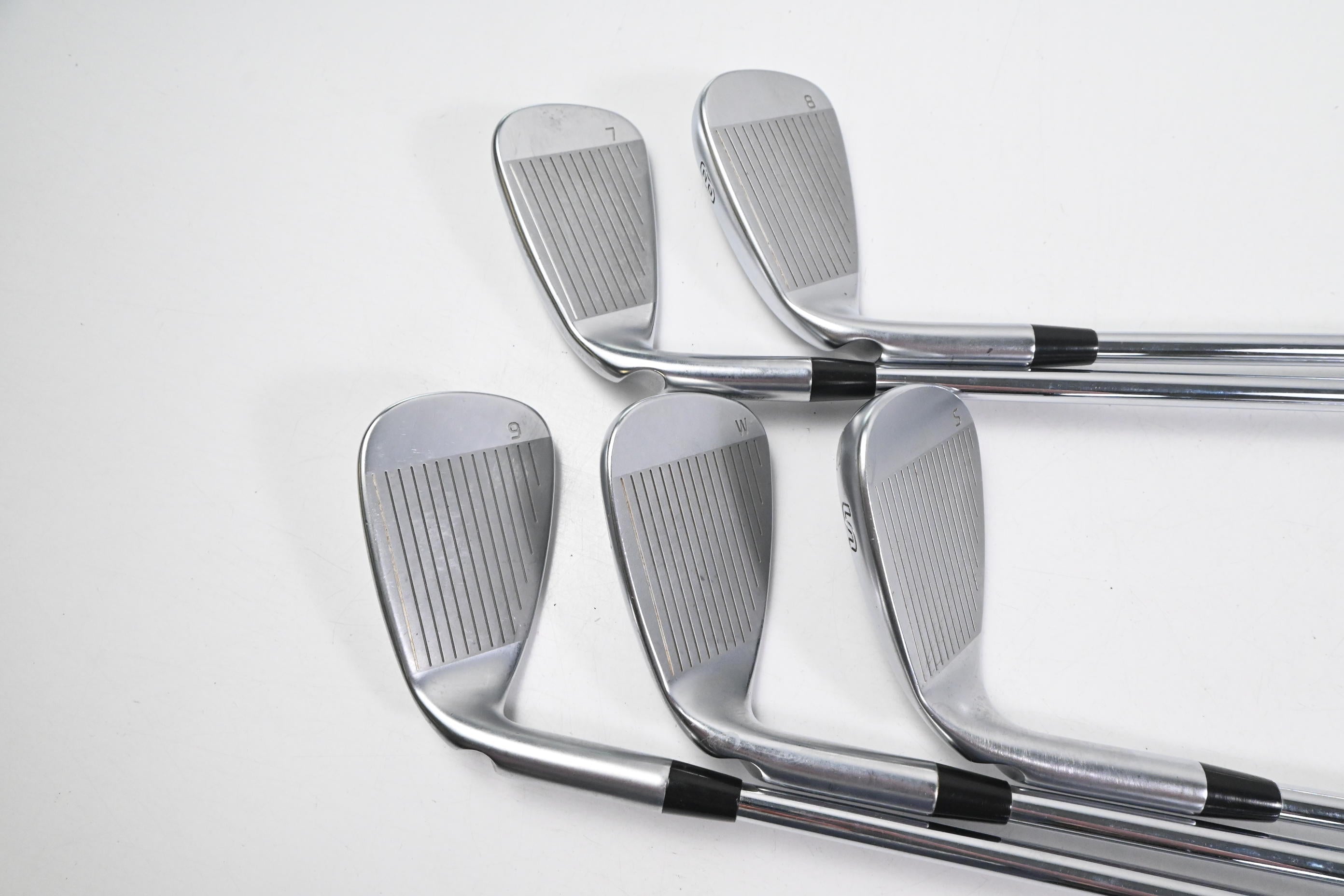 Ping G410 Irons / 7-PW+SW / Green Dot / Regular Flex Ping AWT 2.0 Shafts