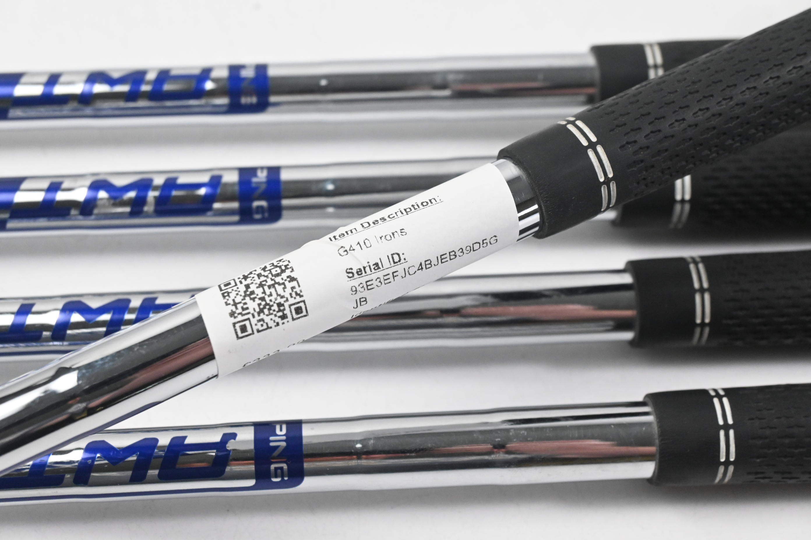 Ping G410 Irons / 7-PW+SW / Green Dot / Regular Flex Ping AWT 2.0 Shafts
