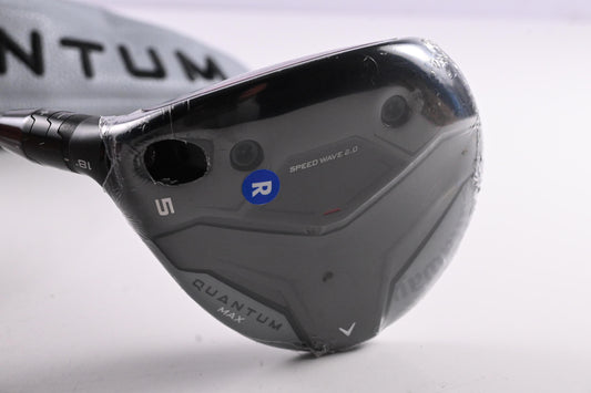 Left Hand Callaway Quantum Max #5 Wood / 18 Degree / Regular Flex Denali Silver