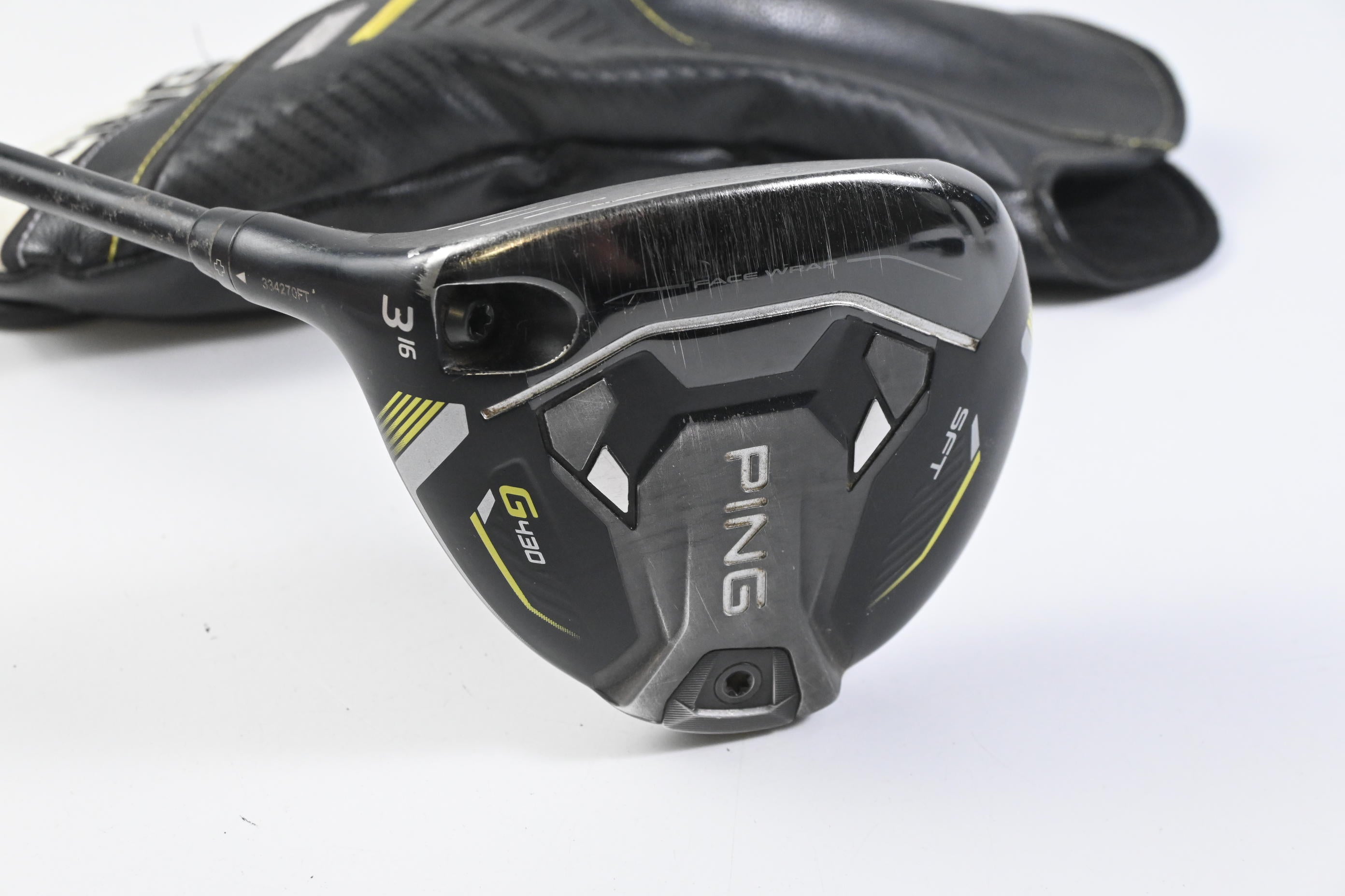 Left Hand Ping G430 SFT #3 Wood / 16 Degree / Stiff Flex Ping Alta CB Black 65