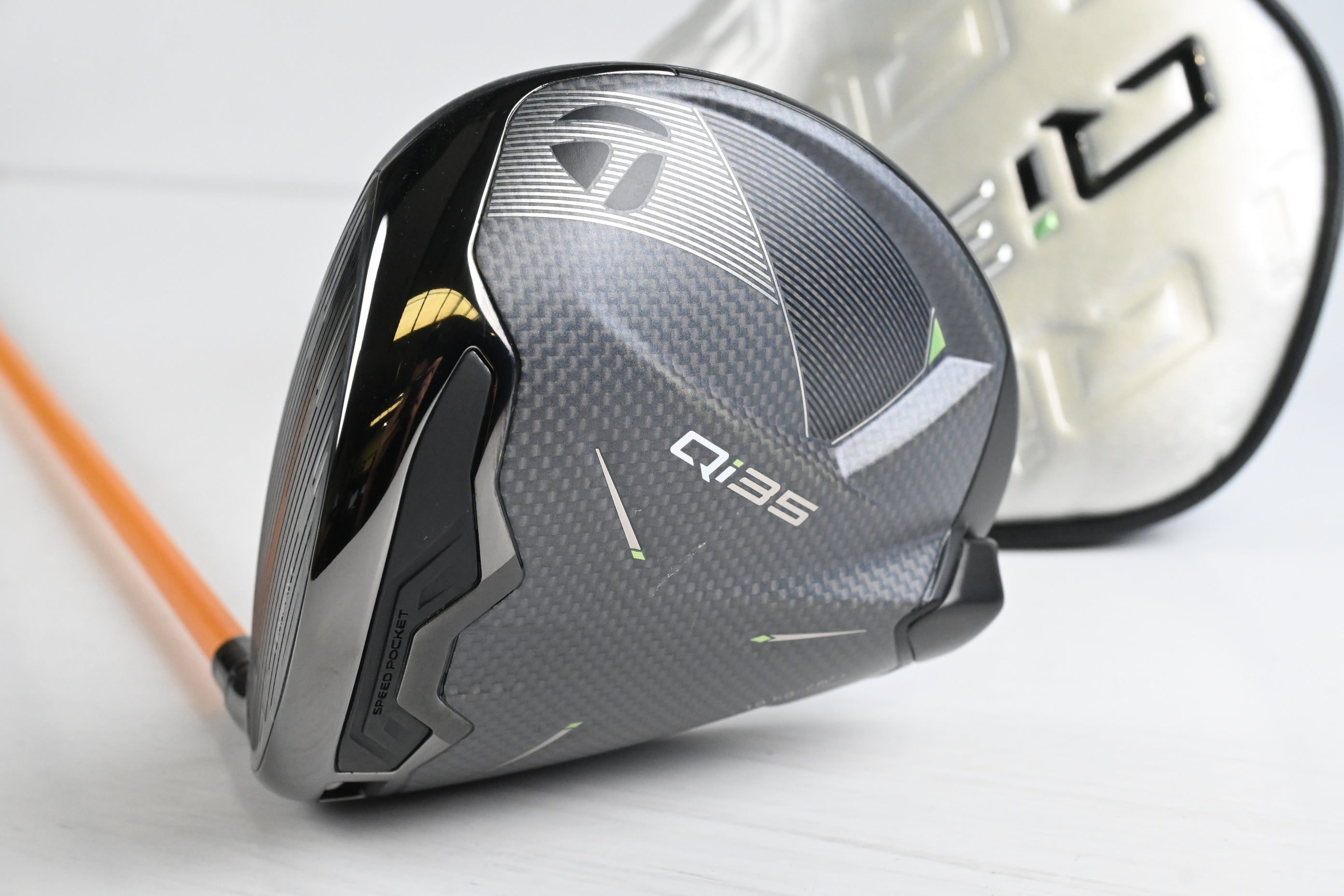Left Hand Taylormade Qi35 Max Driver / 10.5 Degree / Stiff Flex UST Mamiya