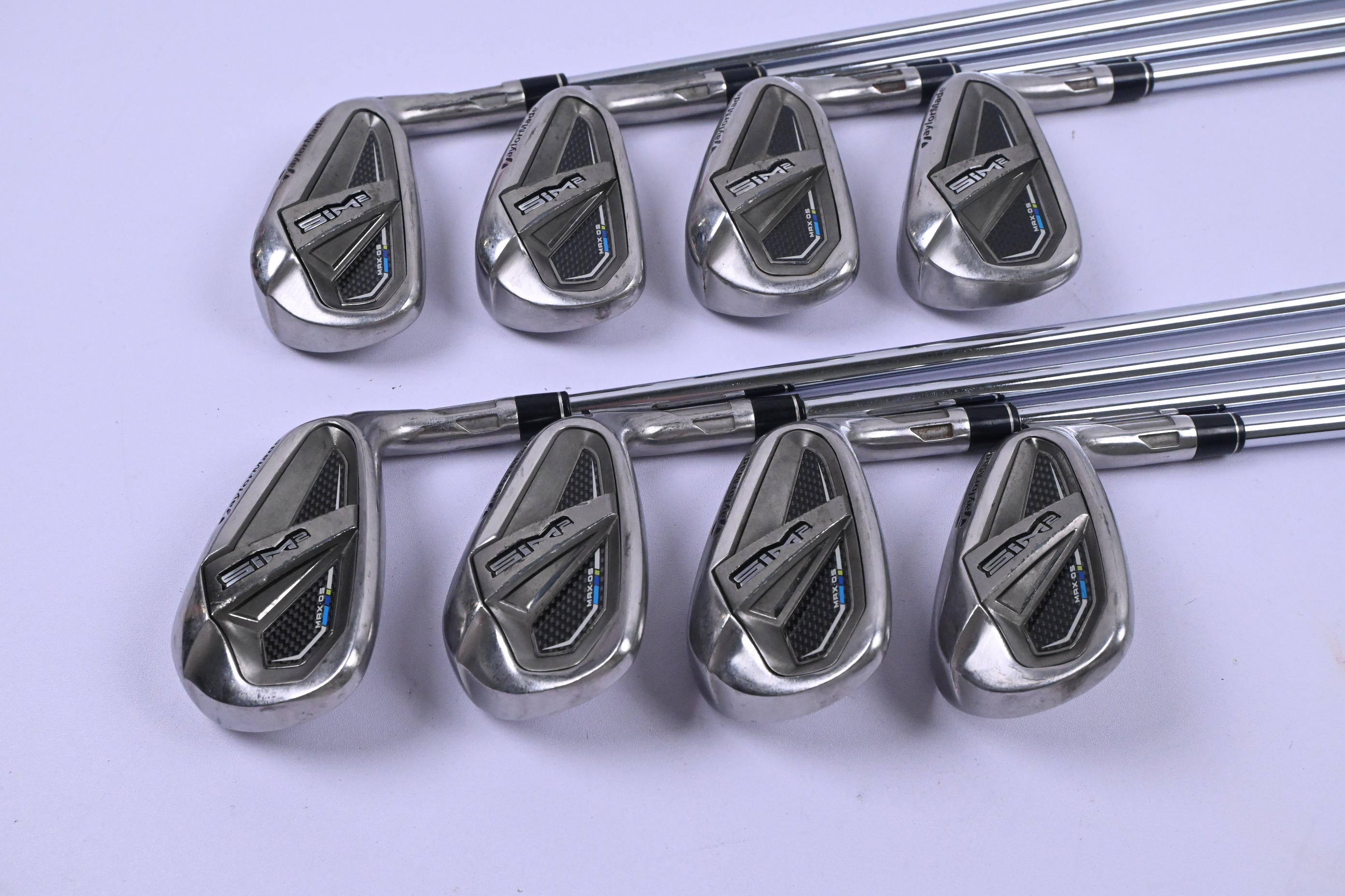 Taylormade SIM2 Max OS Irons / 4-PW+GW / Regular Flex KBS Max MT 85 Shafts