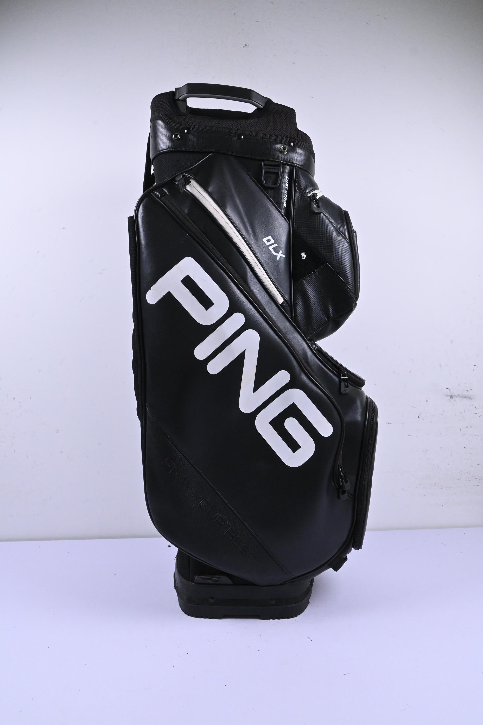 Ping DLX Cart Bag / 15-Way Divider / Black & White