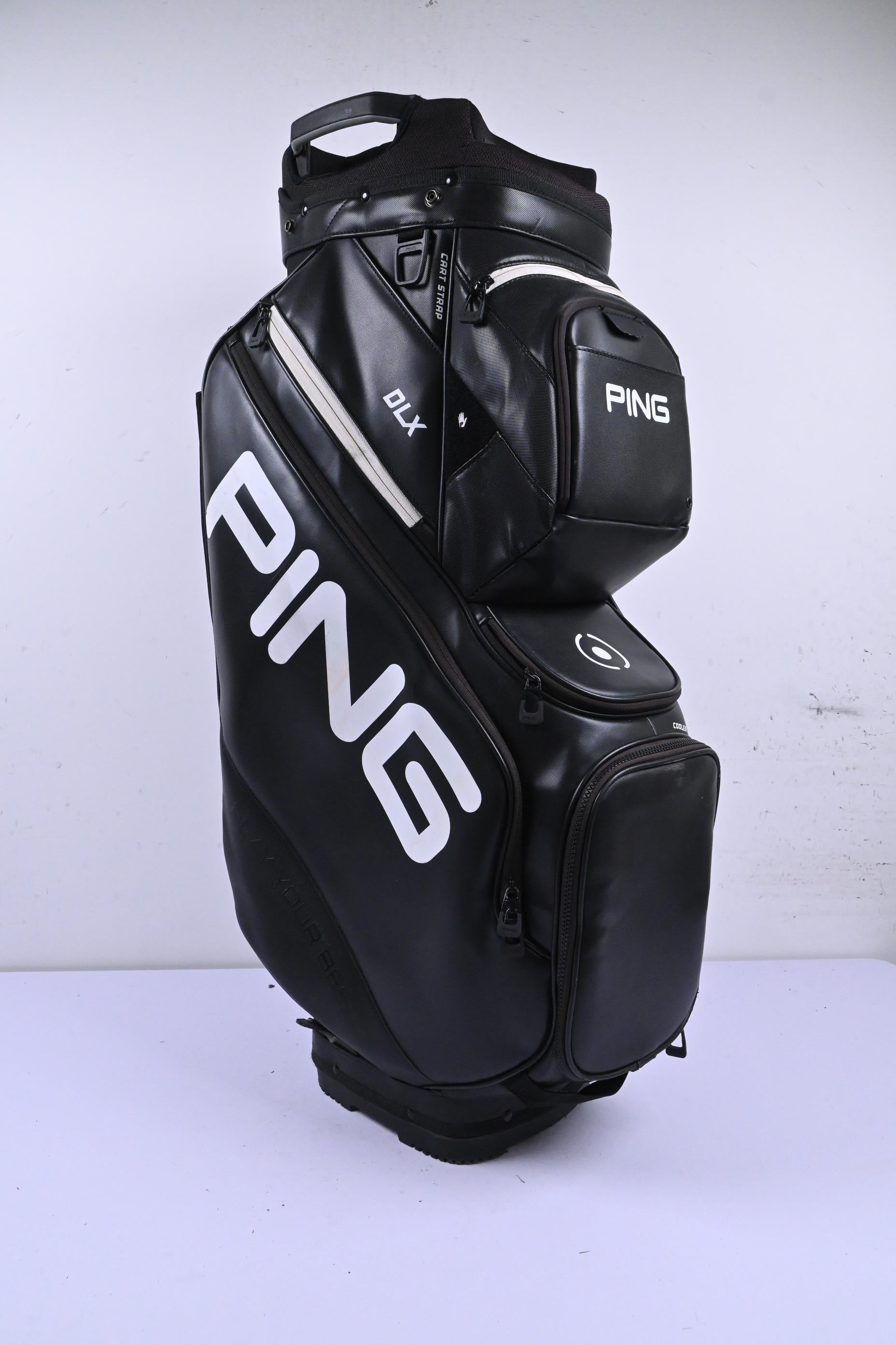 Ping DLX Cart Bag / 15-Way Divider / Black & White