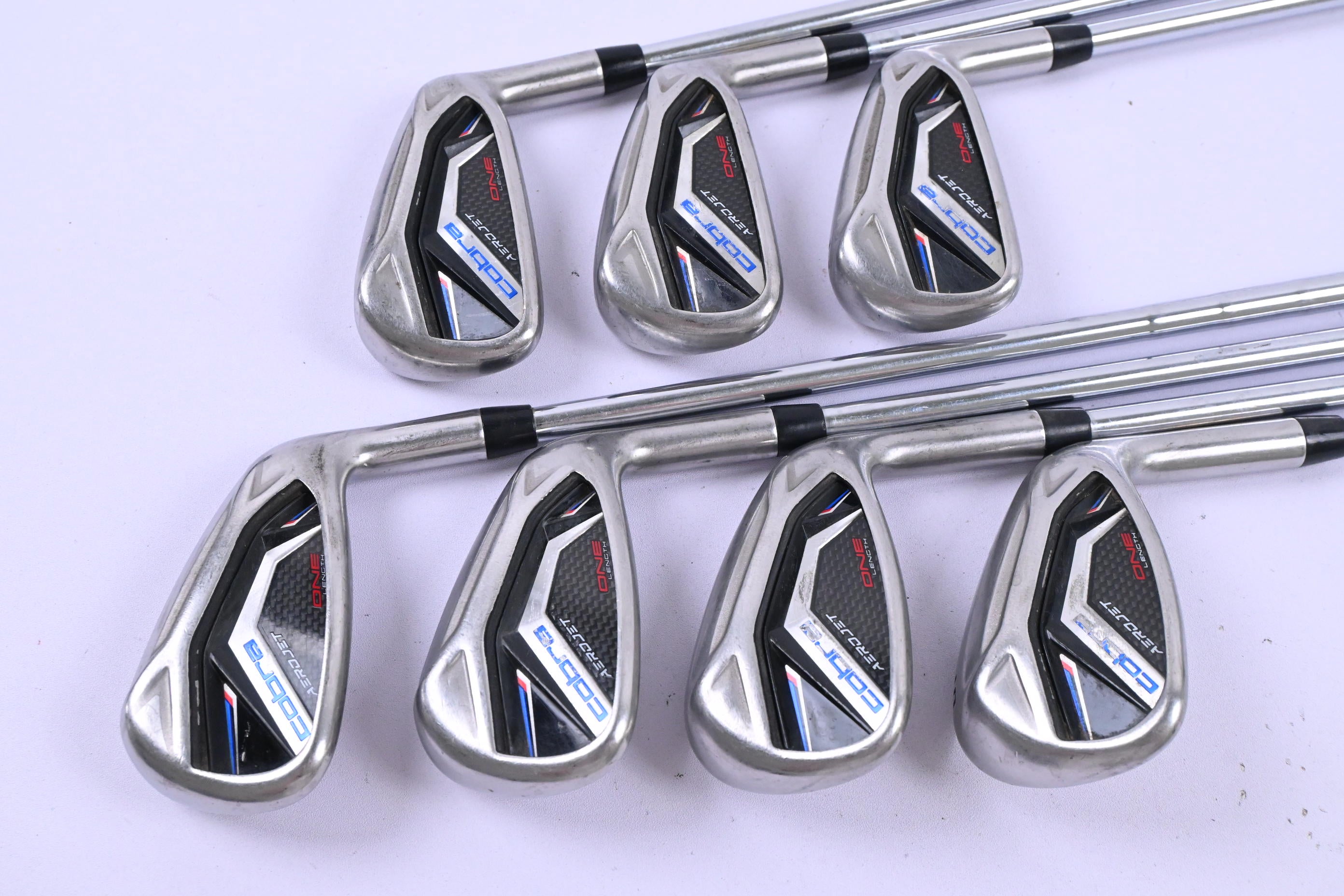 Cobra Aerojet One Length Irons / 5-PW+GW / Regular Flex KBS Tour Lite One Length